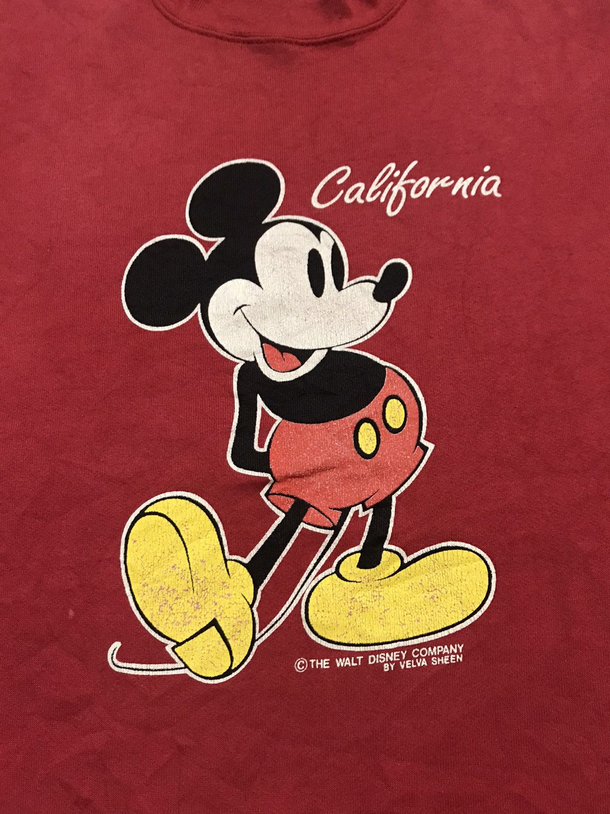 Cartoon Network × Mickey Mouse × Vintage Vintage 90s MICKEYCALIFORNIA distressed customade sweatshirt Size US L / EU 52-54 / 3 - 12 Thumbnail