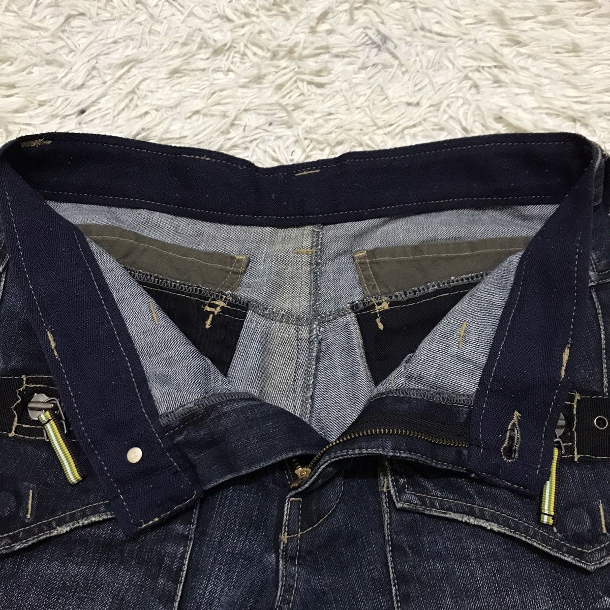 PPFM PPFM DENIM PANTS MULTI ZIPPER SIDE ADJUSTABLE Size US 31 - 9 Thumbnail