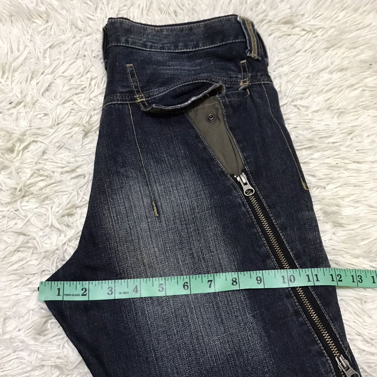 PPFM PPFM DENIM PANTS MULTI ZIPPER SIDE ADJUSTABLE Size US 31 - 17 Thumbnail
