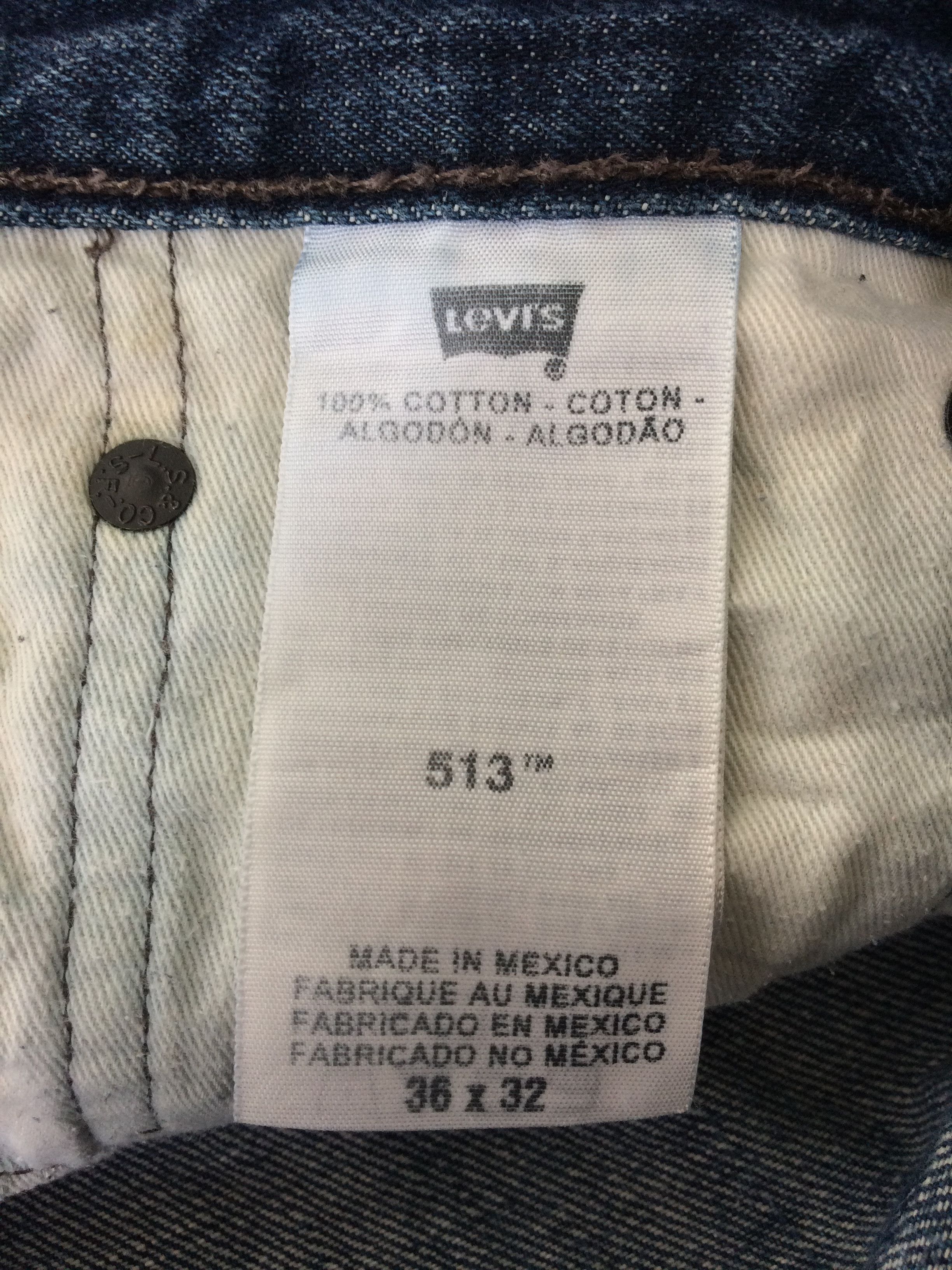 Levi's Distressed Levis 513 Medium Wash Jeans #B-082 Size US 36 / EU 52 - 10 Thumbnail