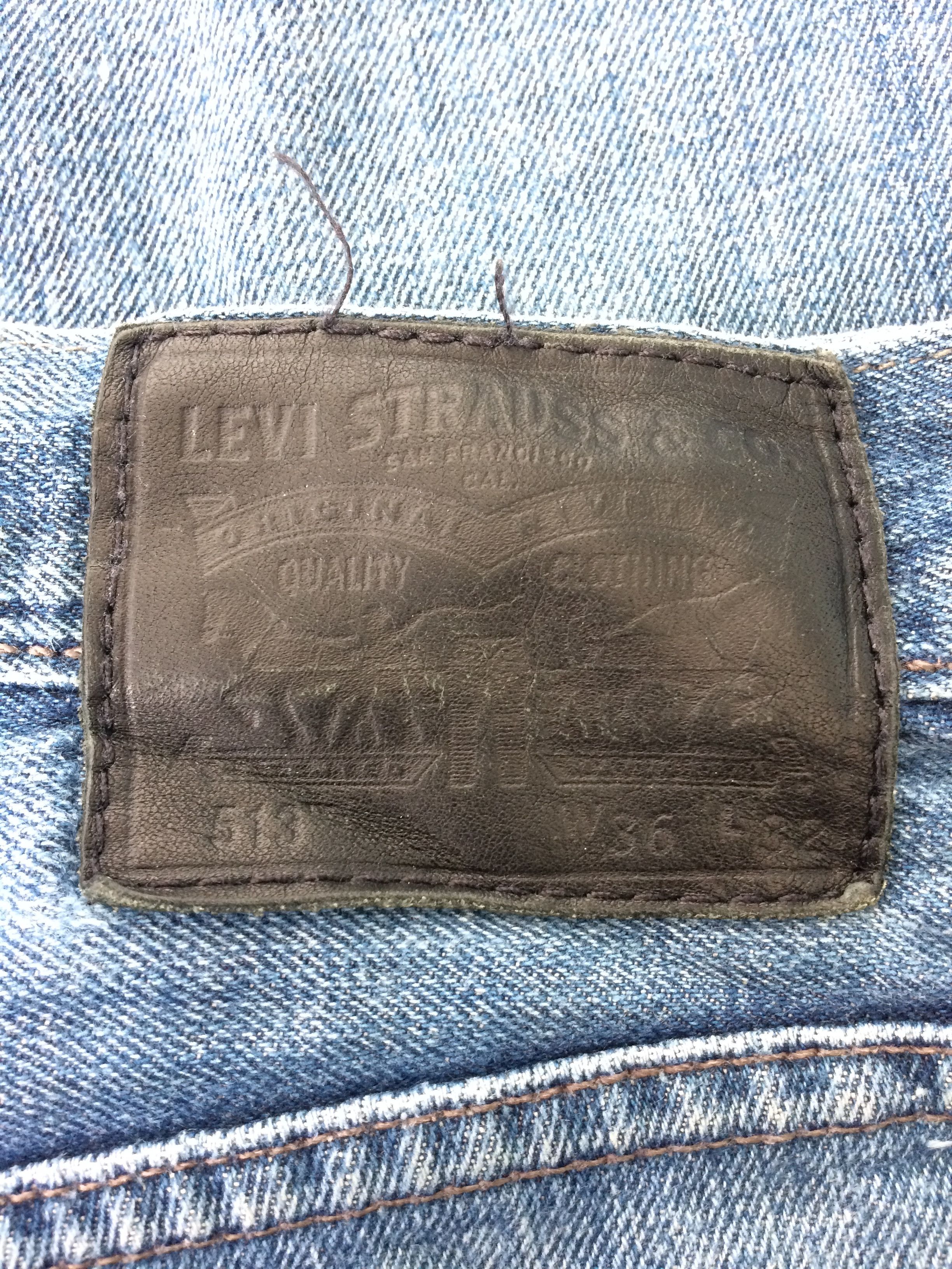Levi's Distressed Levis 513 Medium Wash Jeans #B-082 Size US 36 / EU 52 - 7 Thumbnail