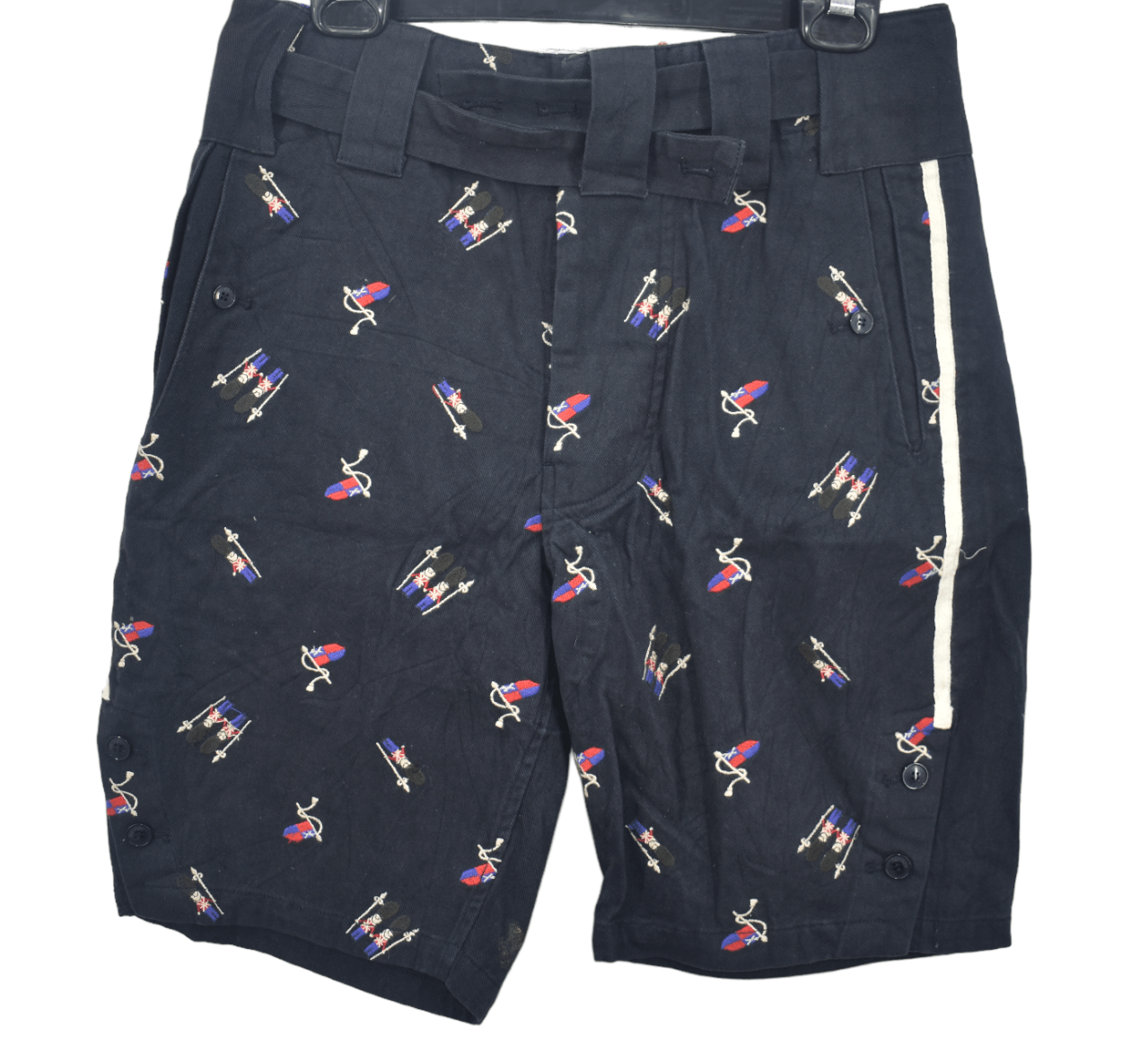 Issey Miyake × Ne-Net × Vintage Issey Miyake Ne Net Embroidery Short Pants Denim W30 Size US 30 / EU 46 - 1 Thumbnail