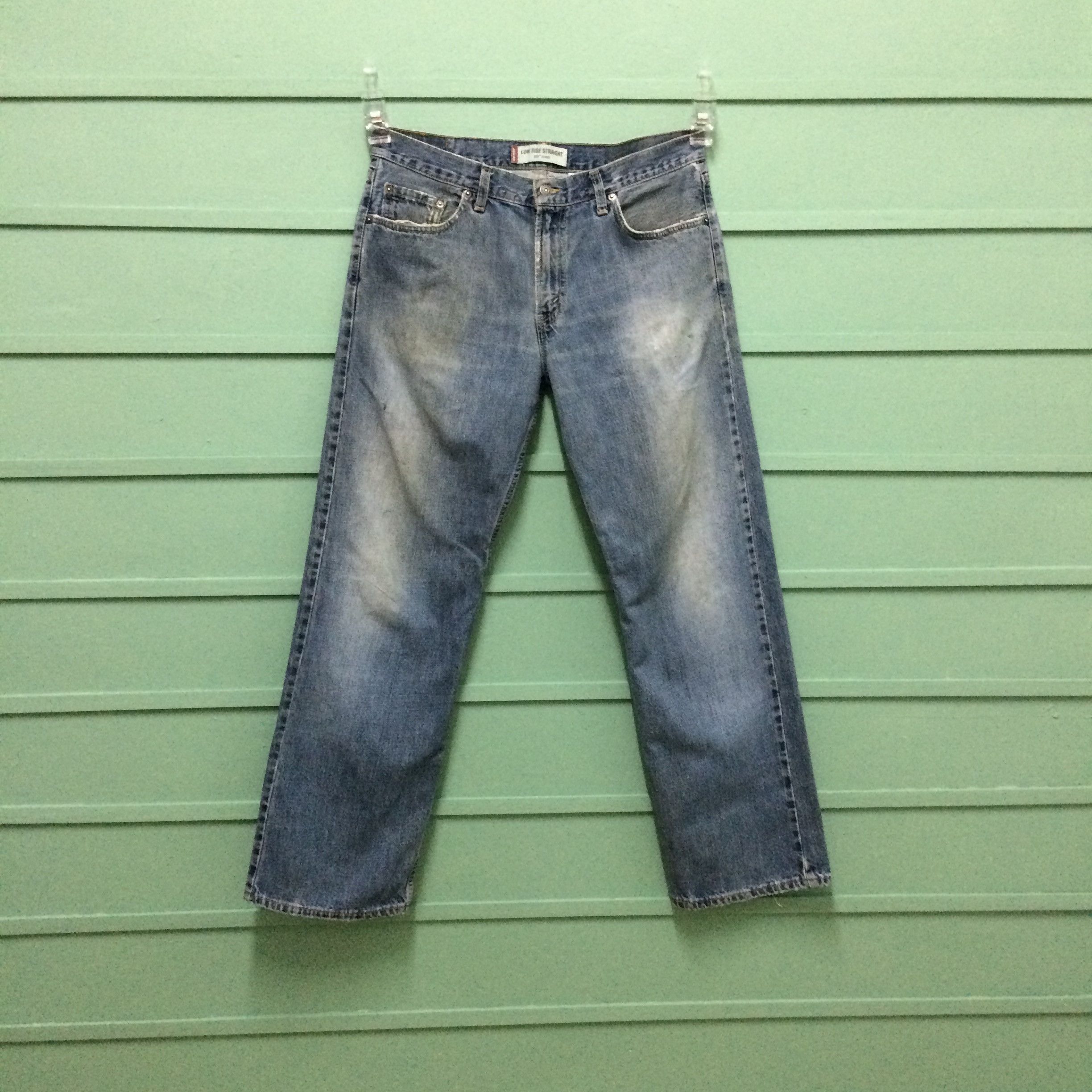 Levi's Distressed Levis 529 Low Rise Jeans #B-171 Size US 35 - 3 Thumbnail