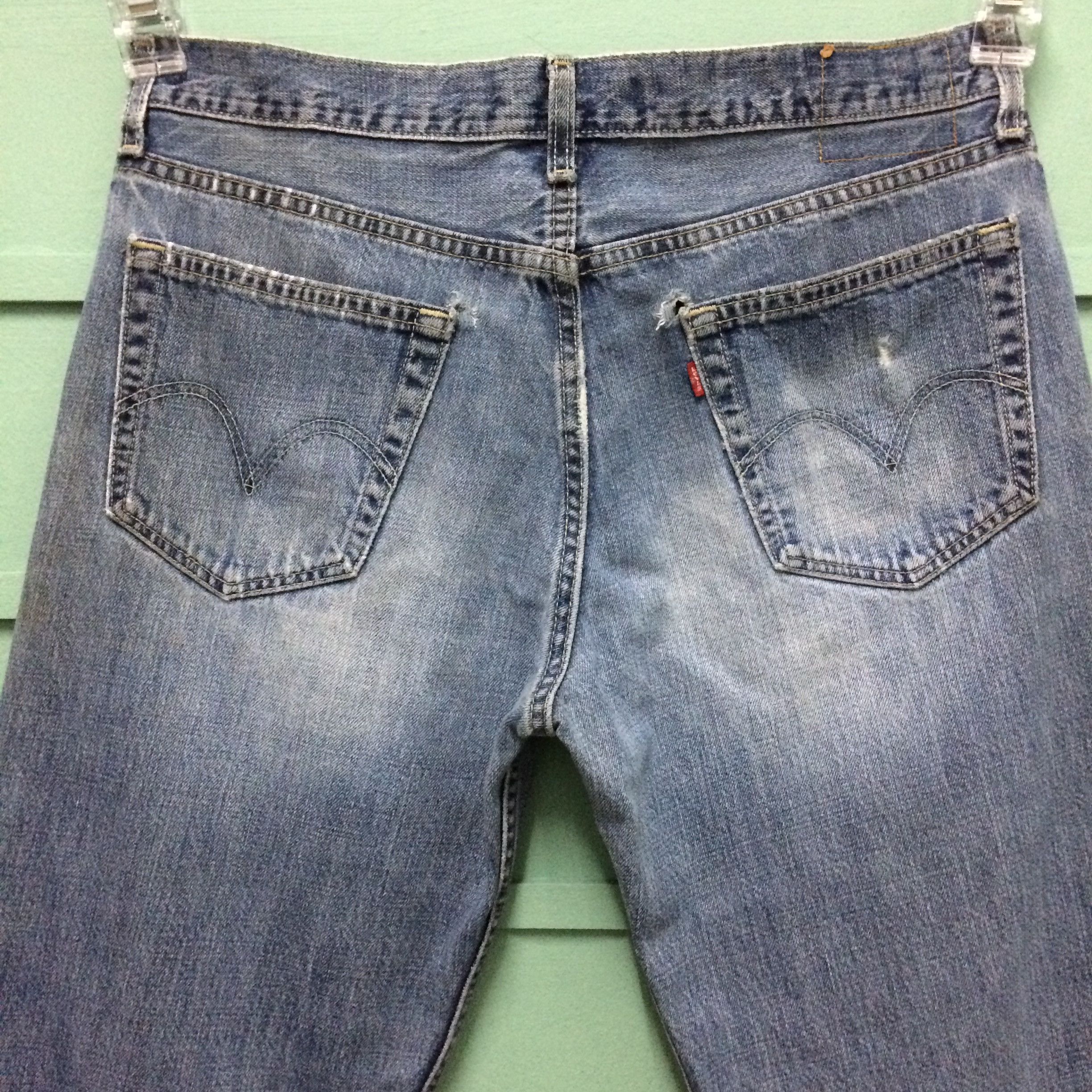 Levi's Distressed Levis 529 Low Rise Jeans #B-171 Size US 35 - 7 Thumbnail
