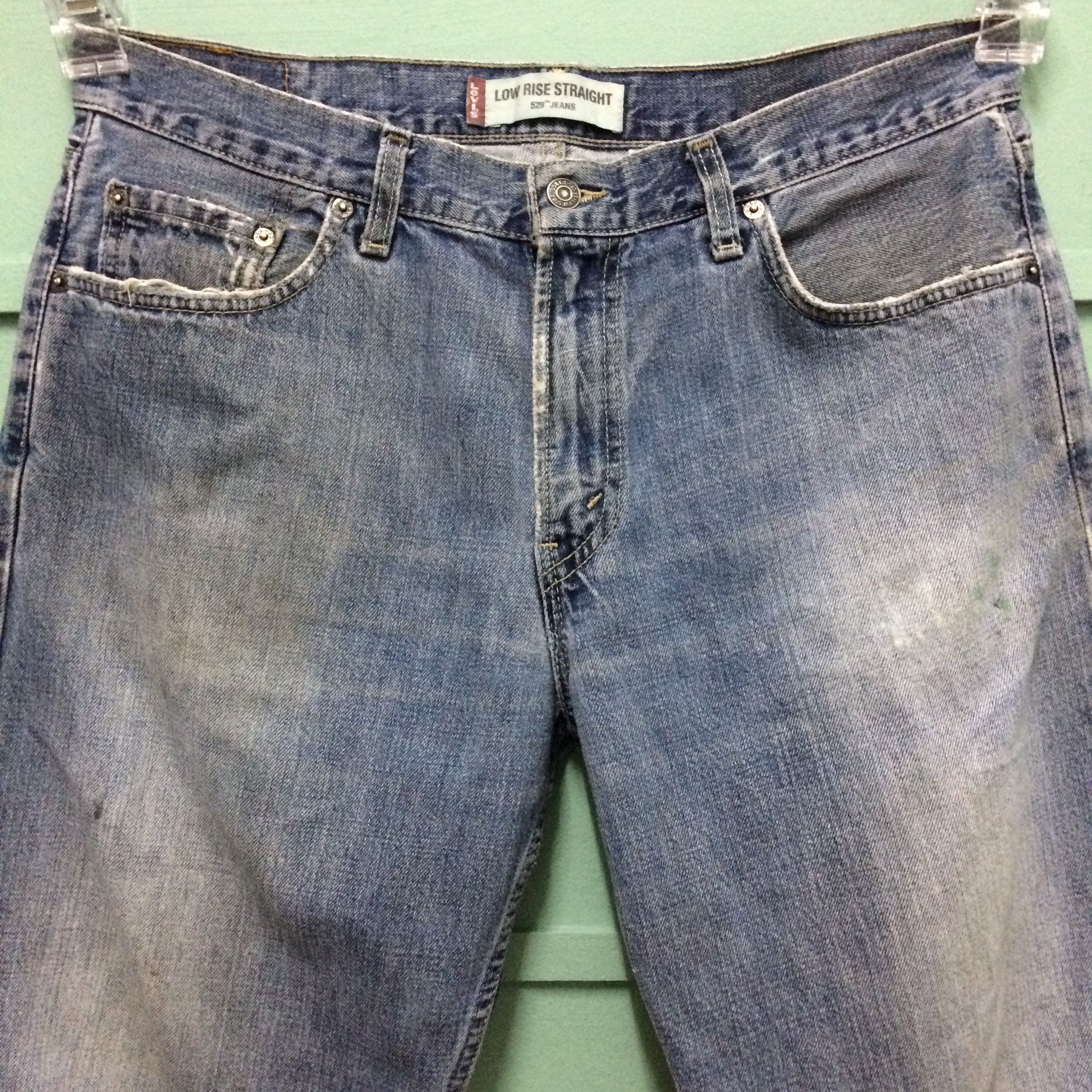 Levi's Distressed Levis 529 Low Rise Jeans #B-171 Size US 35 - 6 Thumbnail