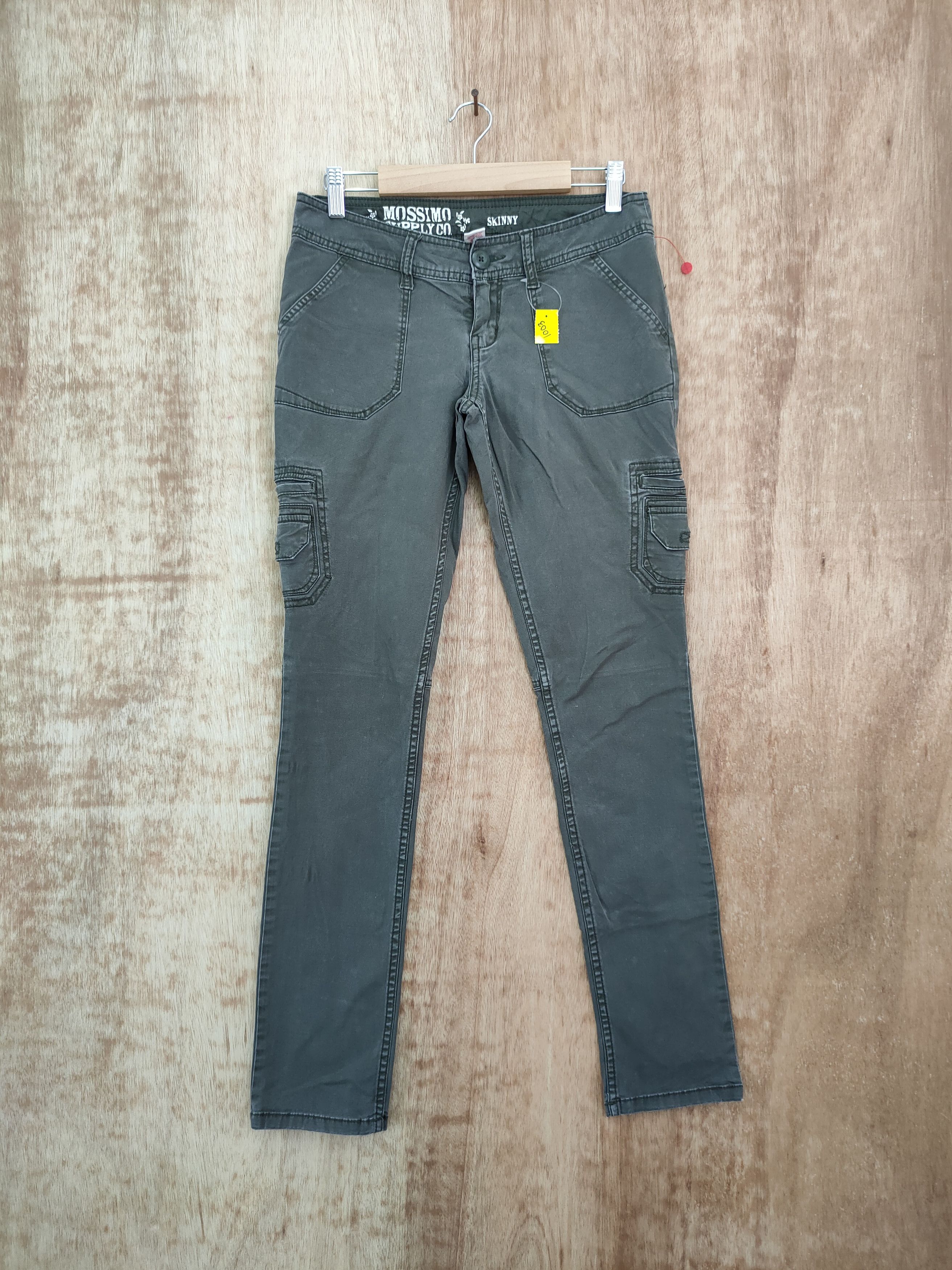 Faded Glory × Japanese Brand DLL Mossimo green skinny faded vintage cargo pants #1003 Size 28" / US 6 / IT 42 - 1 Thumbnail