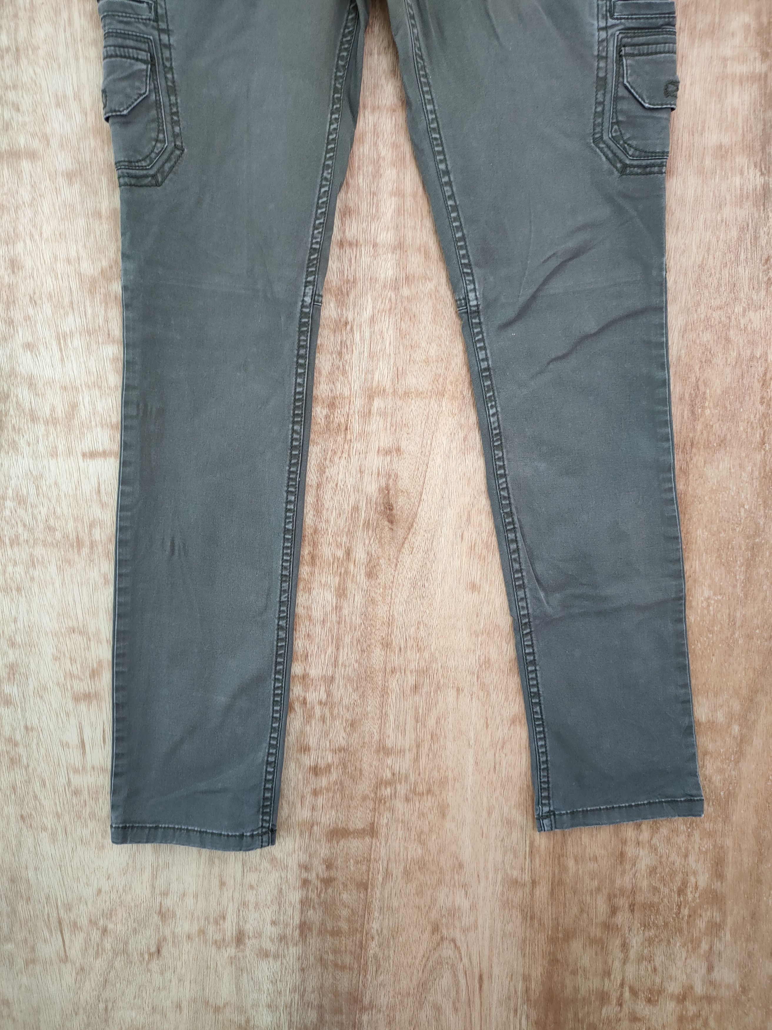 Faded Glory × Japanese Brand DLL Mossimo green skinny faded vintage cargo pants #1003 Size 28" / US 6 / IT 42 - 2 Thumbnail