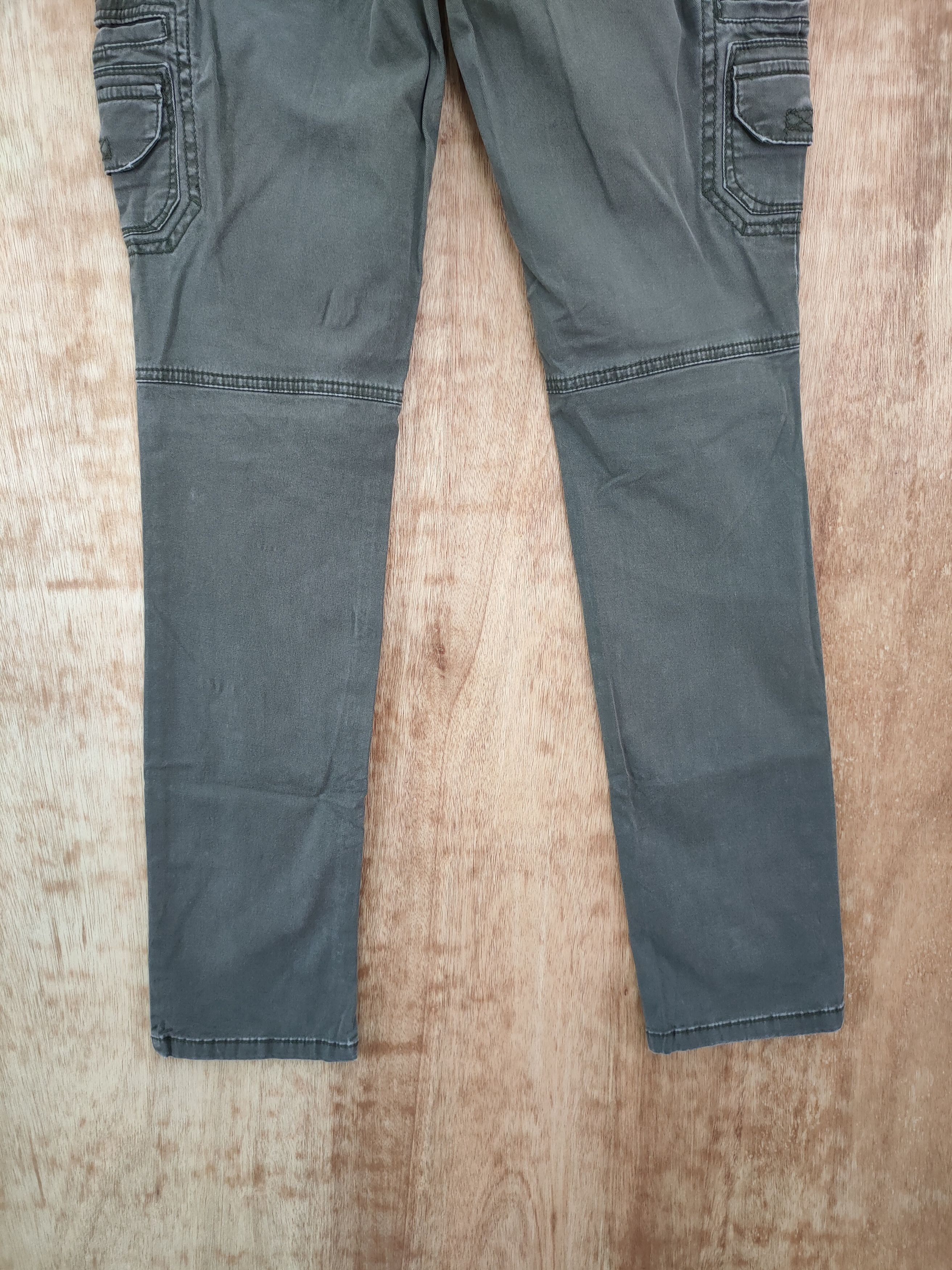 Faded Glory × Japanese Brand DLL Mossimo green skinny faded vintage cargo pants #1003 Size 28" / US 6 / IT 42 - 7 Thumbnail