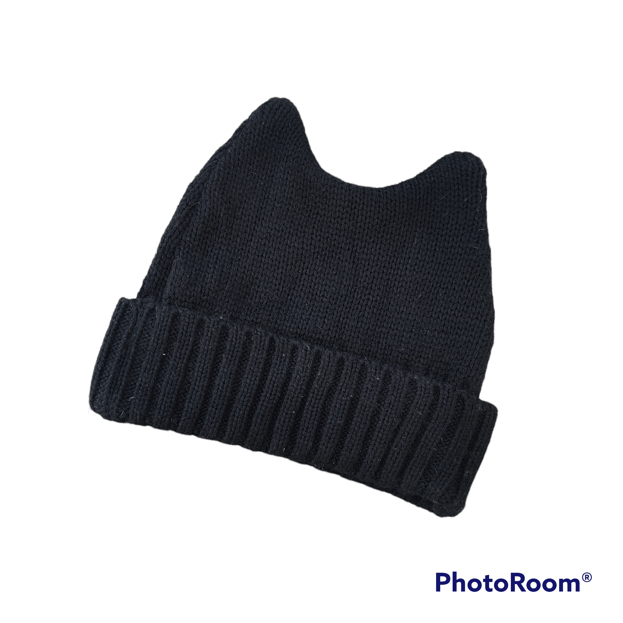 Other Two Devil Horn Black Beanie Hat Size ONE SIZE - 4 Thumbnail