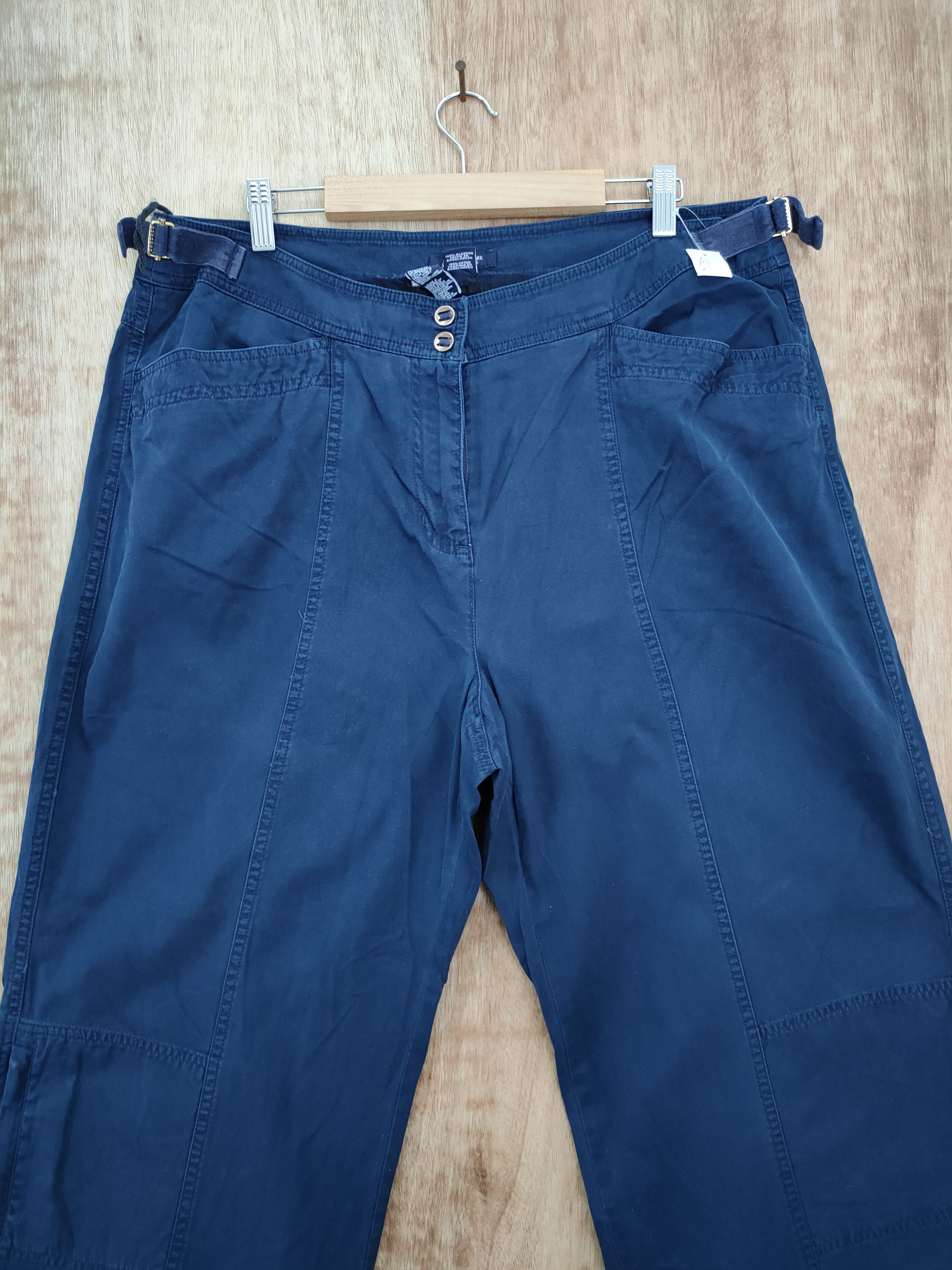 Jones New York DLL Jones New York blue cropped cargo pants #1002 Size US 35 - 4 Thumbnail