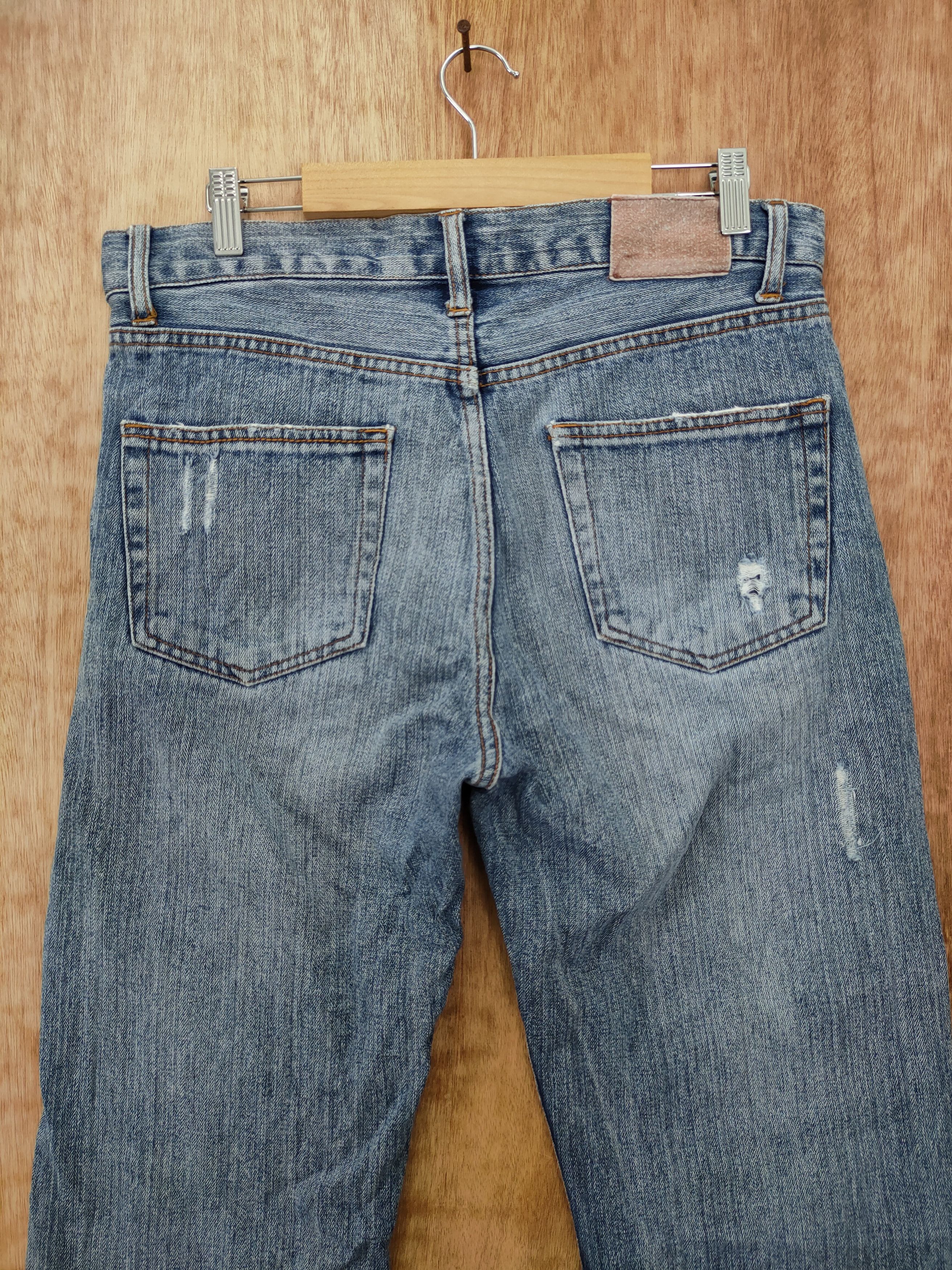 Japanese Brand DLL Nylaus distressed denim japan pants #46-104 Size US 32 / EU 48 - 8 Thumbnail