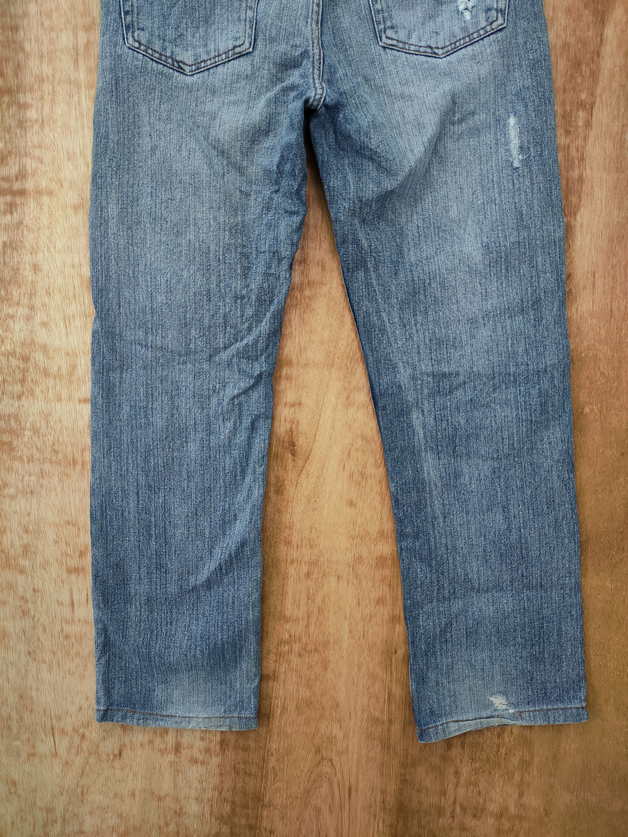 Japanese Brand DLL Nylaus distressed denim japan pants #46-104 Size US 32 / EU 48 - 7 Thumbnail