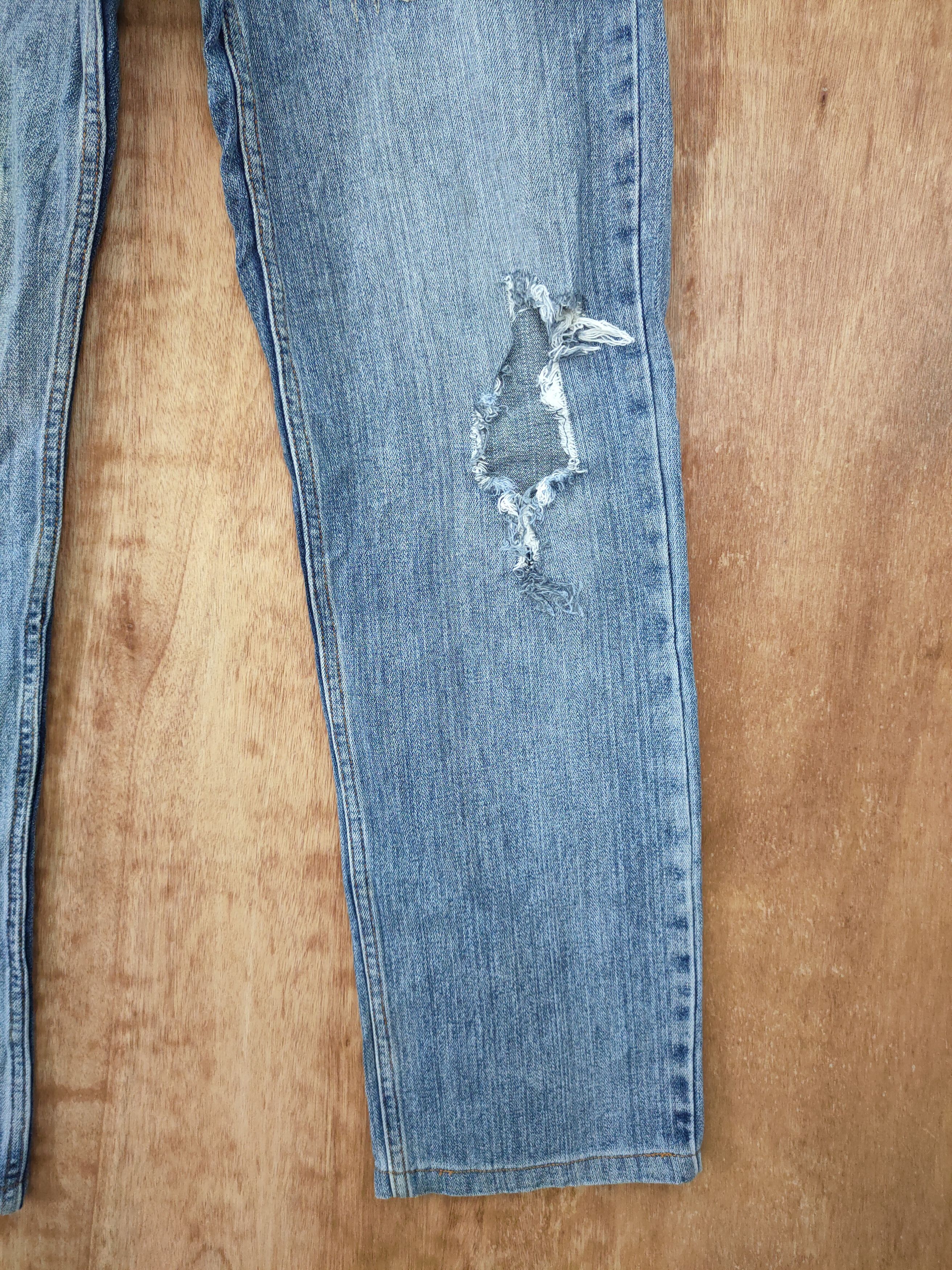 Japanese Brand DLL Nylaus distressed denim japan pants #46-104 Size US 32 / EU 48 - 2 Thumbnail