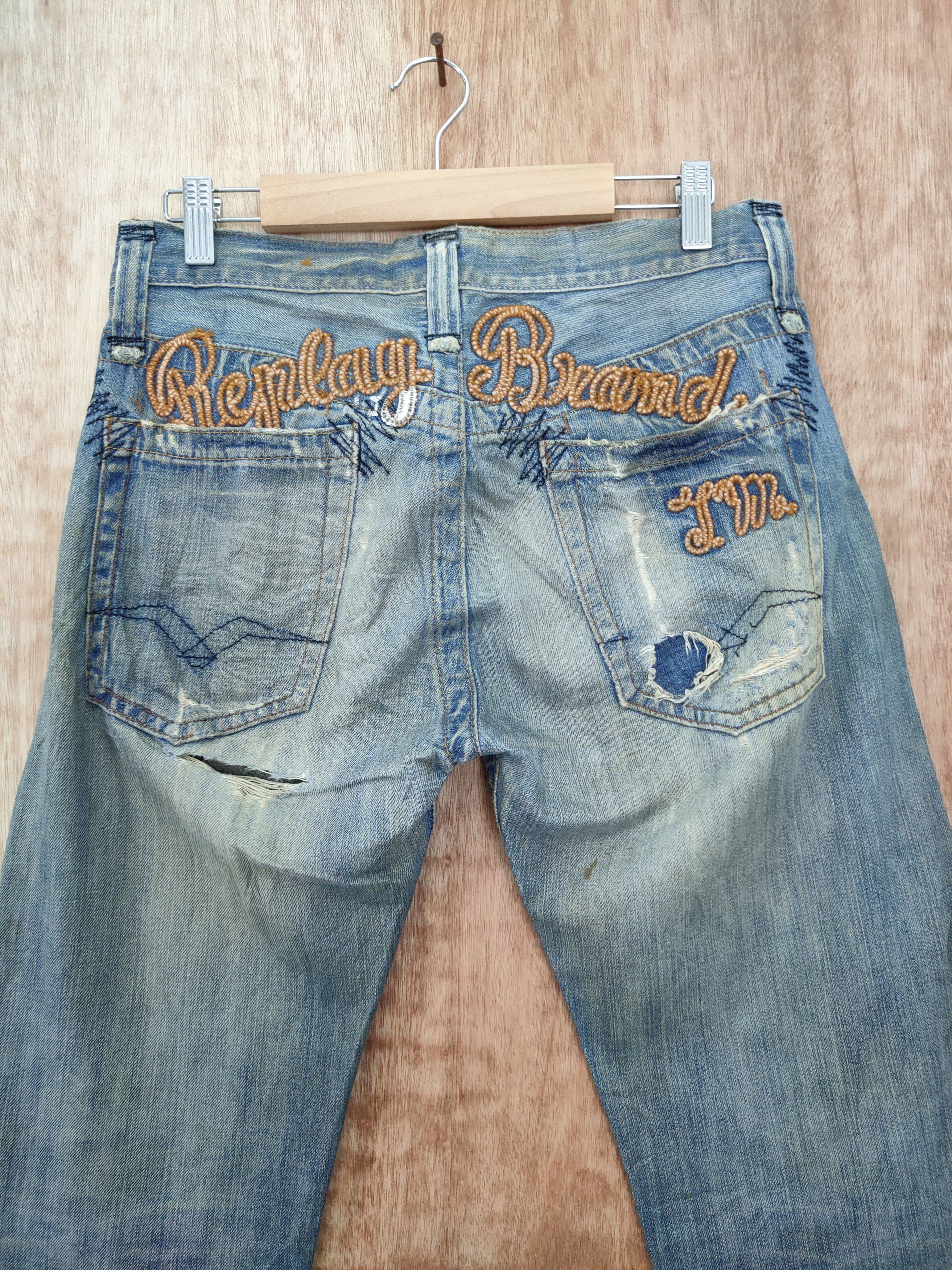 Replay DL Replay Distressed denim pants #46-101 Size US 29 - 10 Thumbnail