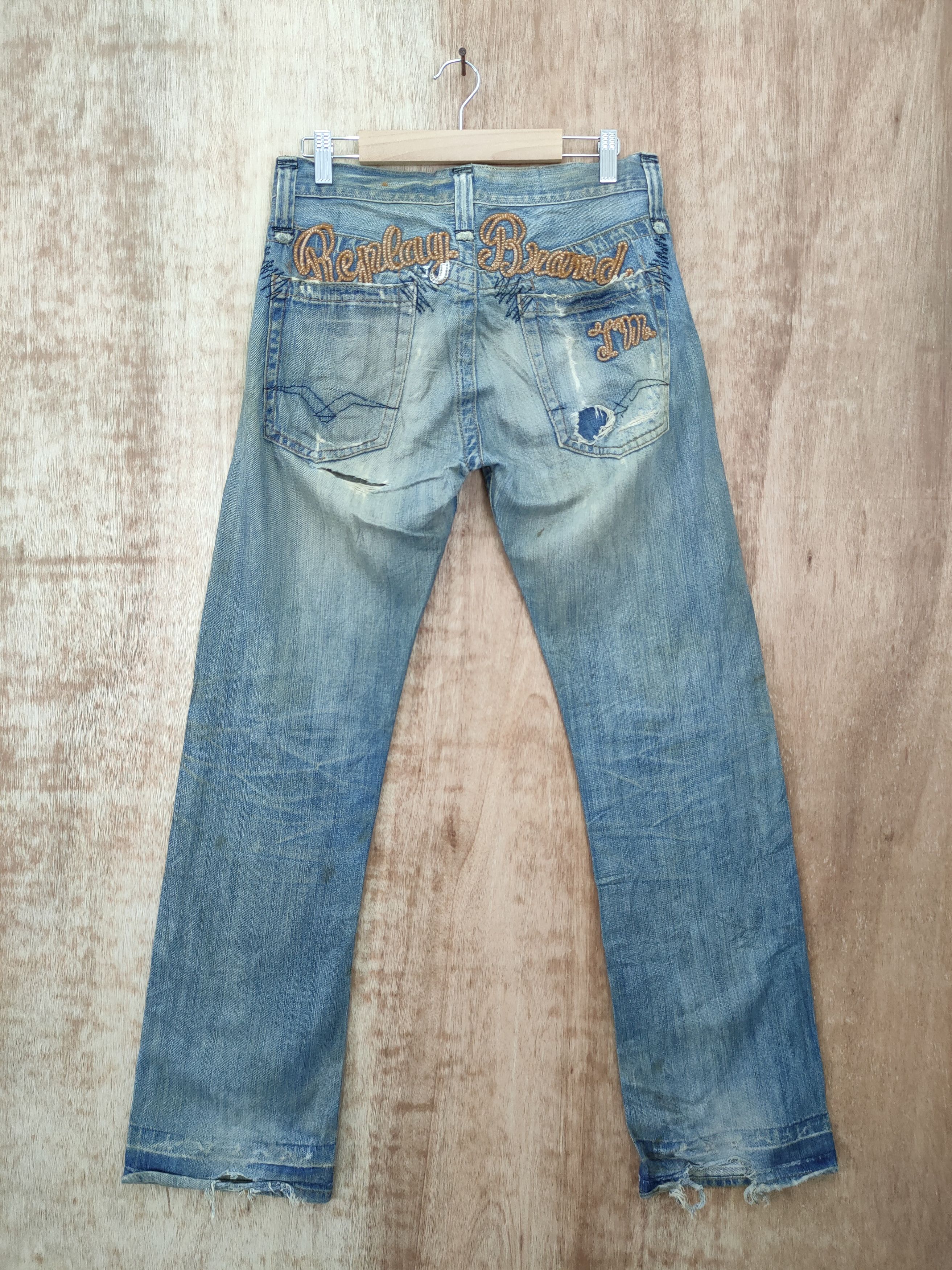 Replay DL Replay Distressed denim pants #46-101 Size US 29 - 7 Thumbnail