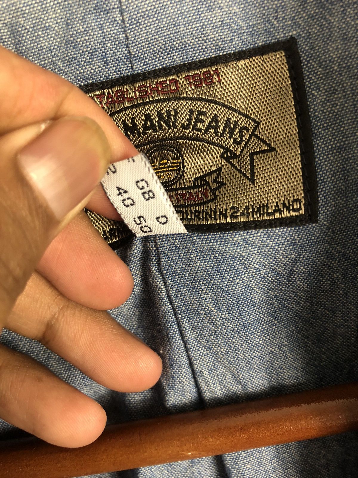 Armani Vintage 80s Armani Jeans Jacket Made In Italy Size US L / EU 52-54 / 3 - 5 Thumbnail