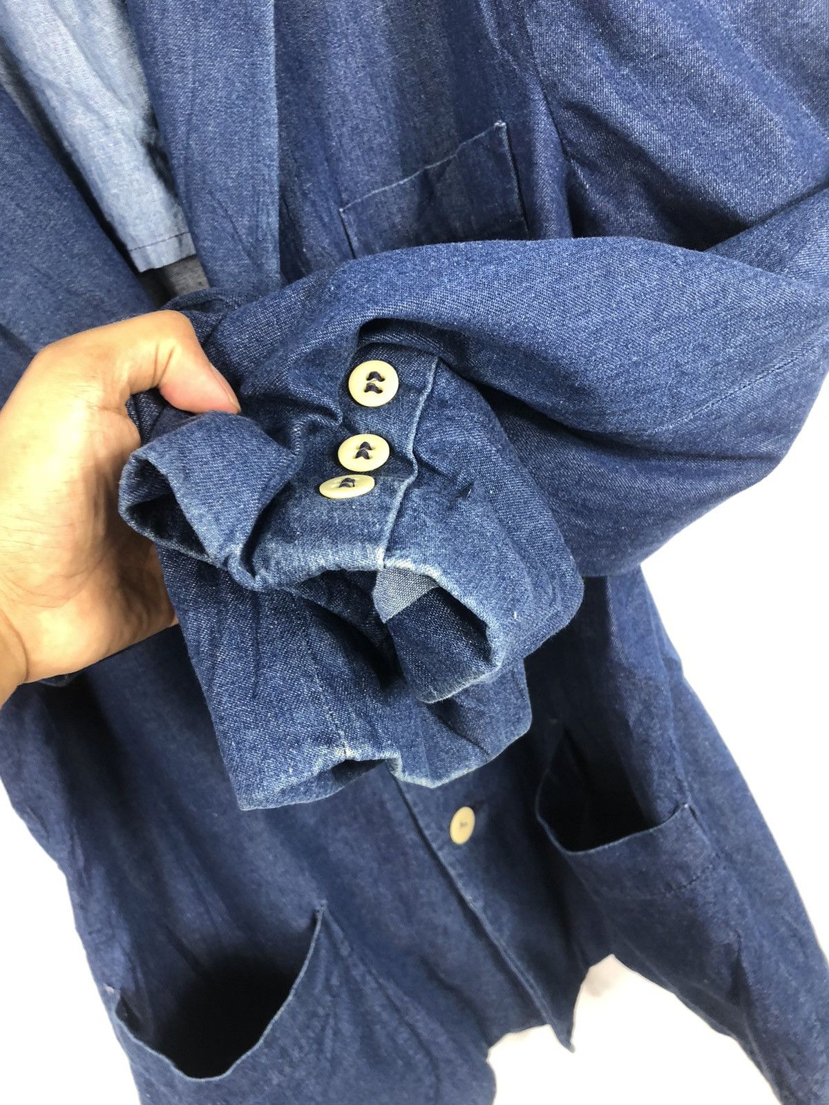 Armani Vintage 80s Armani Jeans Jacket Made In Italy Size US L / EU 52-54 / 3 - 6 Thumbnail
