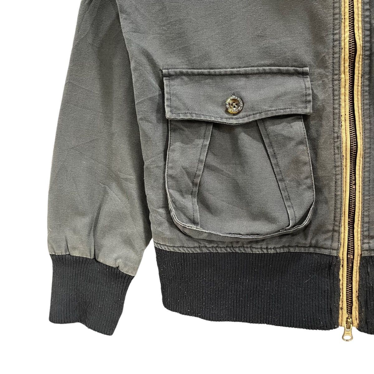 Quicksilver × Quiksilver × Vintage Vintage 90s Quicksilver Canvas Chore Zipper Jacket Size US L / EU 52-54 / 3 - 7 Thumbnail