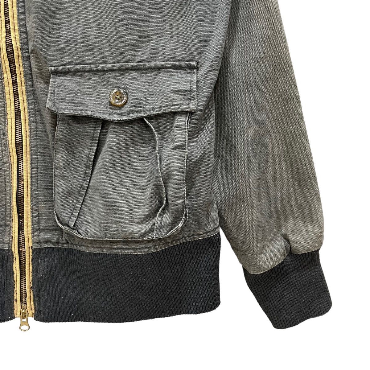 Quicksilver × Quiksilver × Vintage Vintage 90s Quicksilver Canvas Chore Zipper Jacket Size US L / EU 52-54 / 3 - 6 Thumbnail