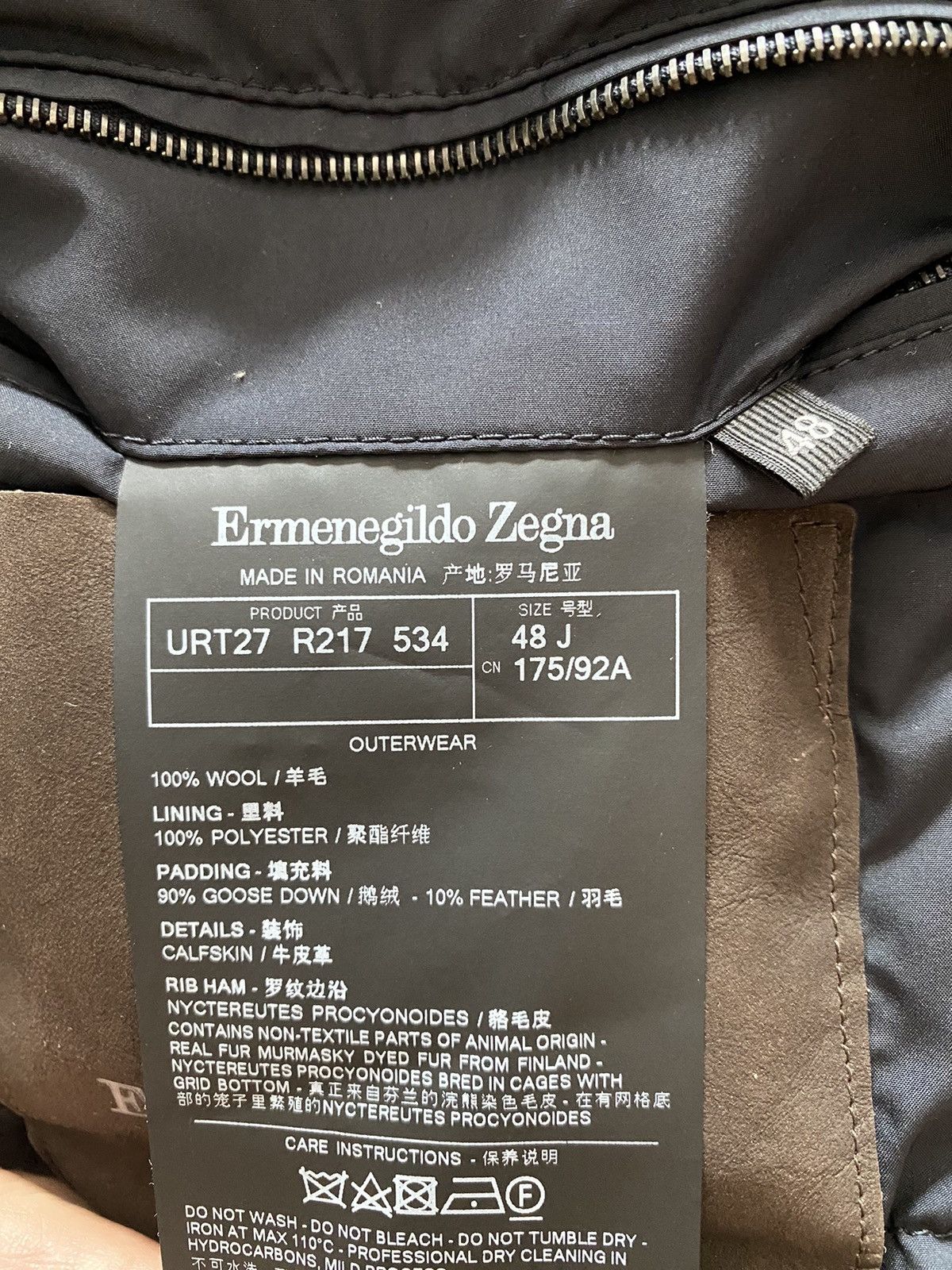 Ermenegildo Zegna Zegna down parka winter jacket Size US M / EU 48-50 / 2 - 13 Thumbnail