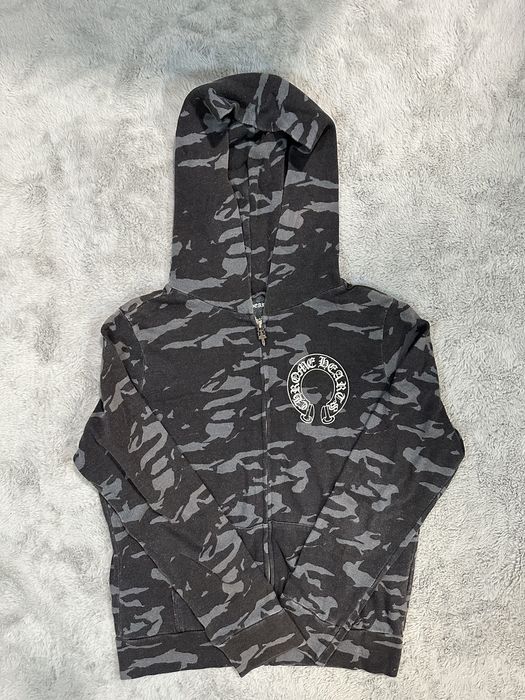 Chrome Hearts Chrome Hearts Camo Zip Up Hoodie | Grailed