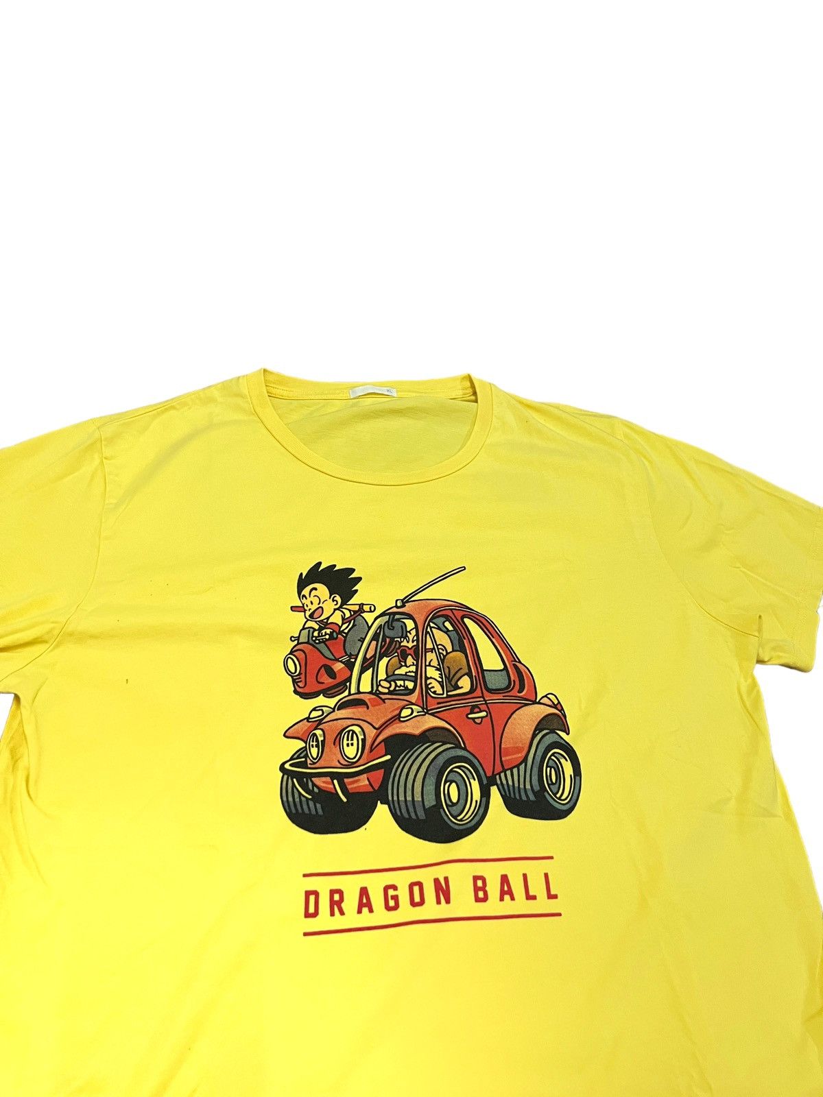 image of Anima x Cartoon Network Gu X Dragon Ball Tees Big Print in Yellow (Size Medium)