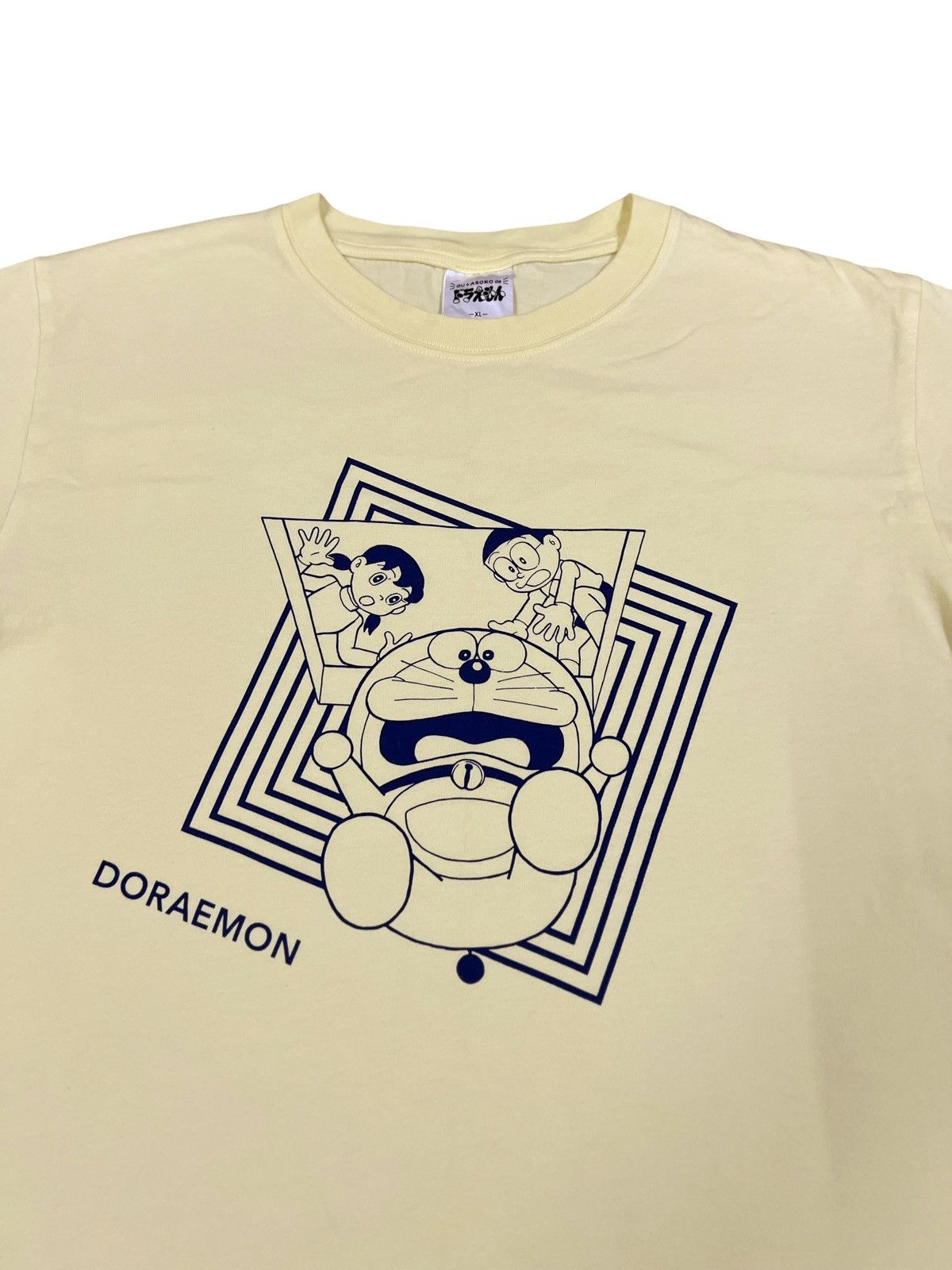 image of Anima x Cartoon Network Gu X Doraemon Japan Manga Anime Series Movie in Light Yellow (Size Medium)