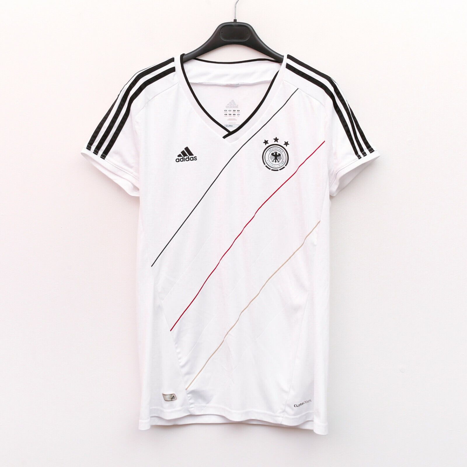 Adidas C03 Germany Women L Football Home Jersey Shirt 2012 2014 Kit Size L / US 10 / IT 46 - 1 Thumbnail