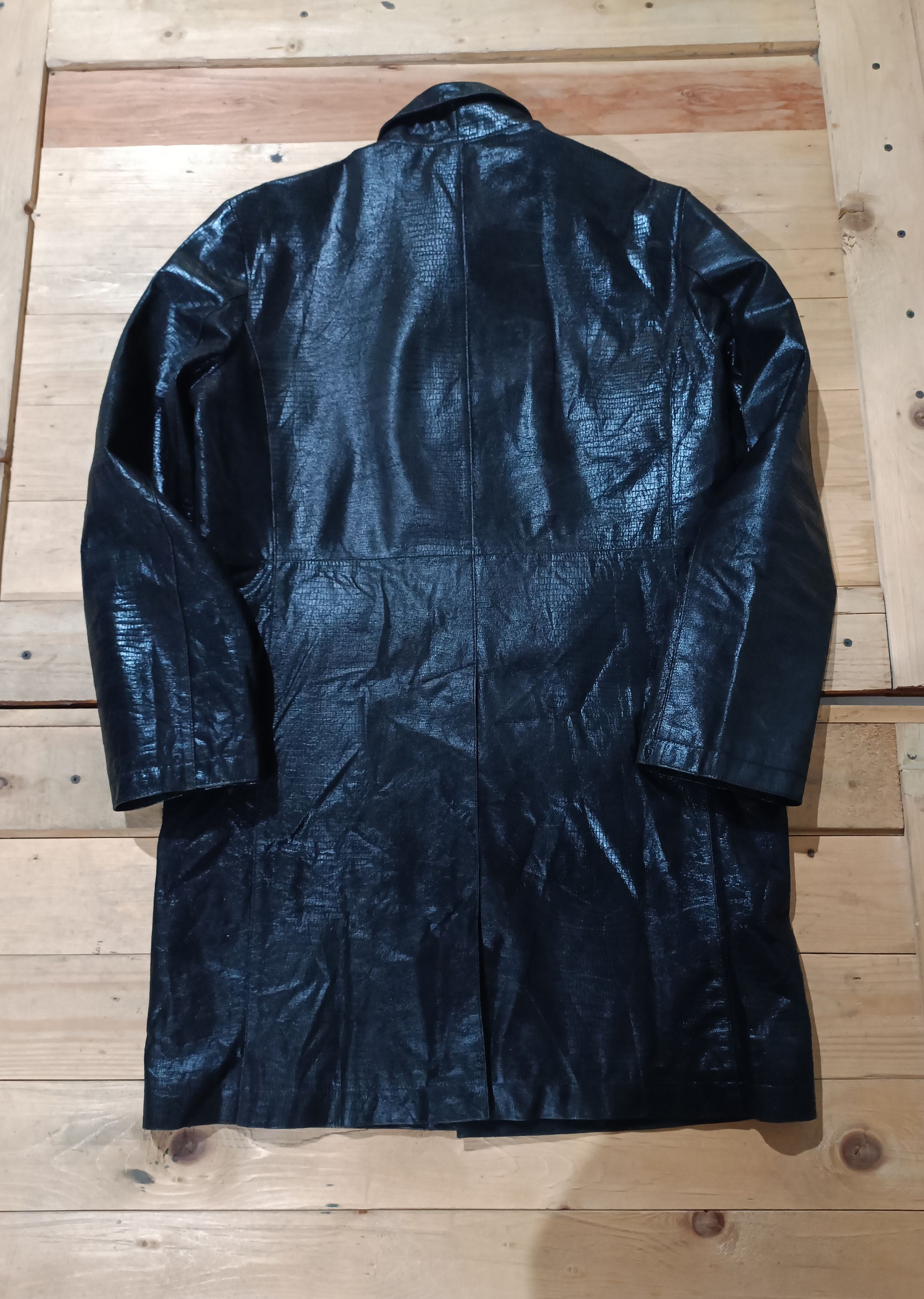 Japanese Brand × Yoshiyuki Konishi YOSHIYUKI KONISHI FICCE LEATHER COAT LONG LIGHTS JACKET Size US M / EU 48-50 / 2 - 13 Thumbnail