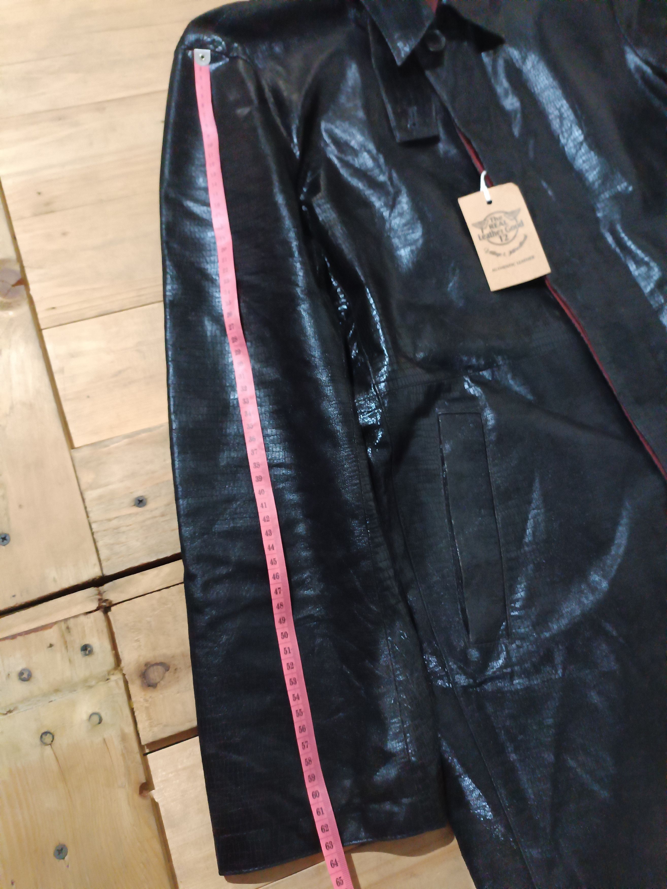Japanese Brand × Yoshiyuki Konishi YOSHIYUKI KONISHI FICCE LEATHER COAT LONG LIGHTS JACKET Size US M / EU 48-50 / 2 - 23 Thumbnail
