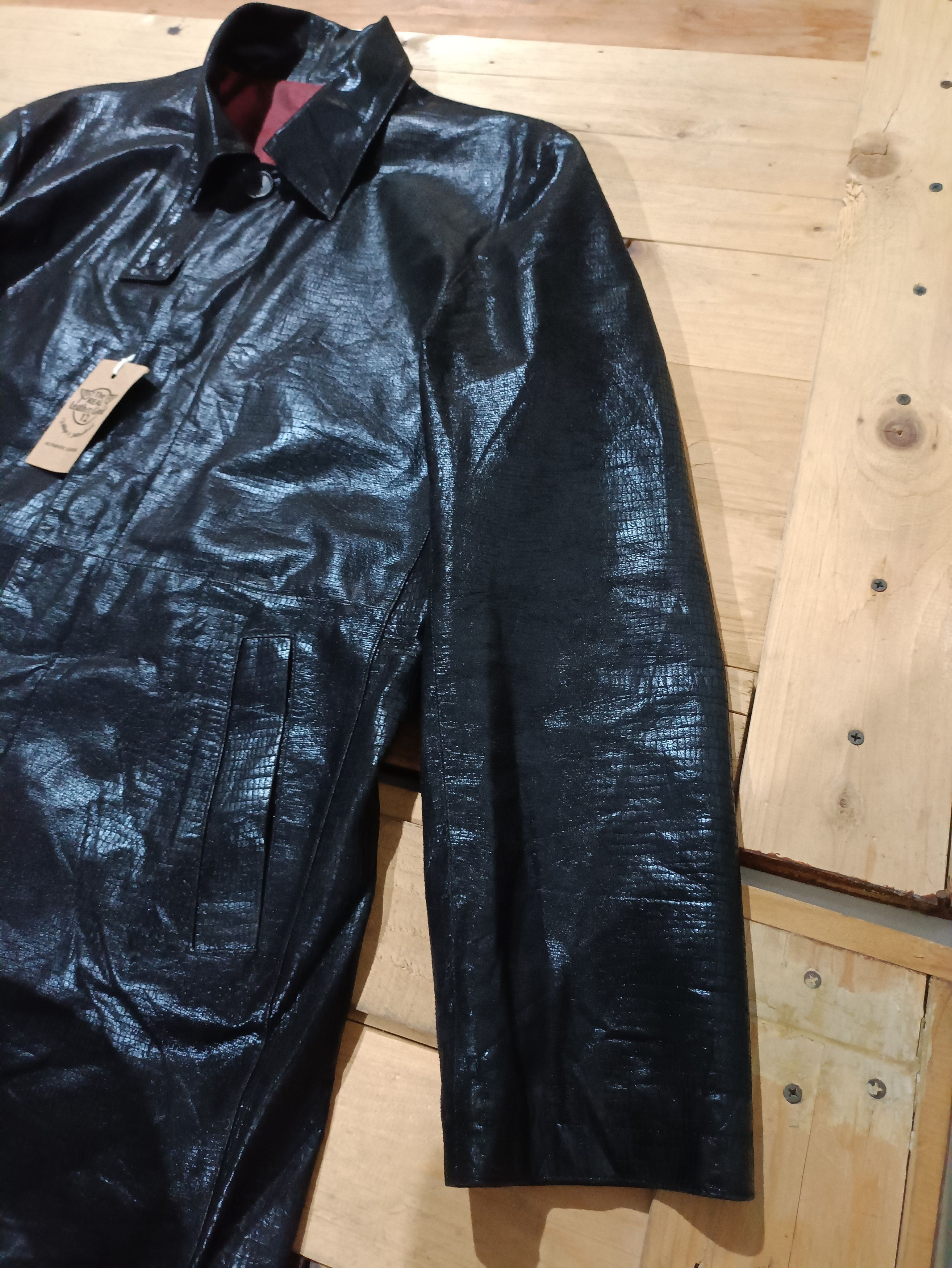 Japanese Brand × Yoshiyuki Konishi YOSHIYUKI KONISHI FICCE LEATHER COAT LONG LIGHTS JACKET Size US M / EU 48-50 / 2 - 11 Thumbnail