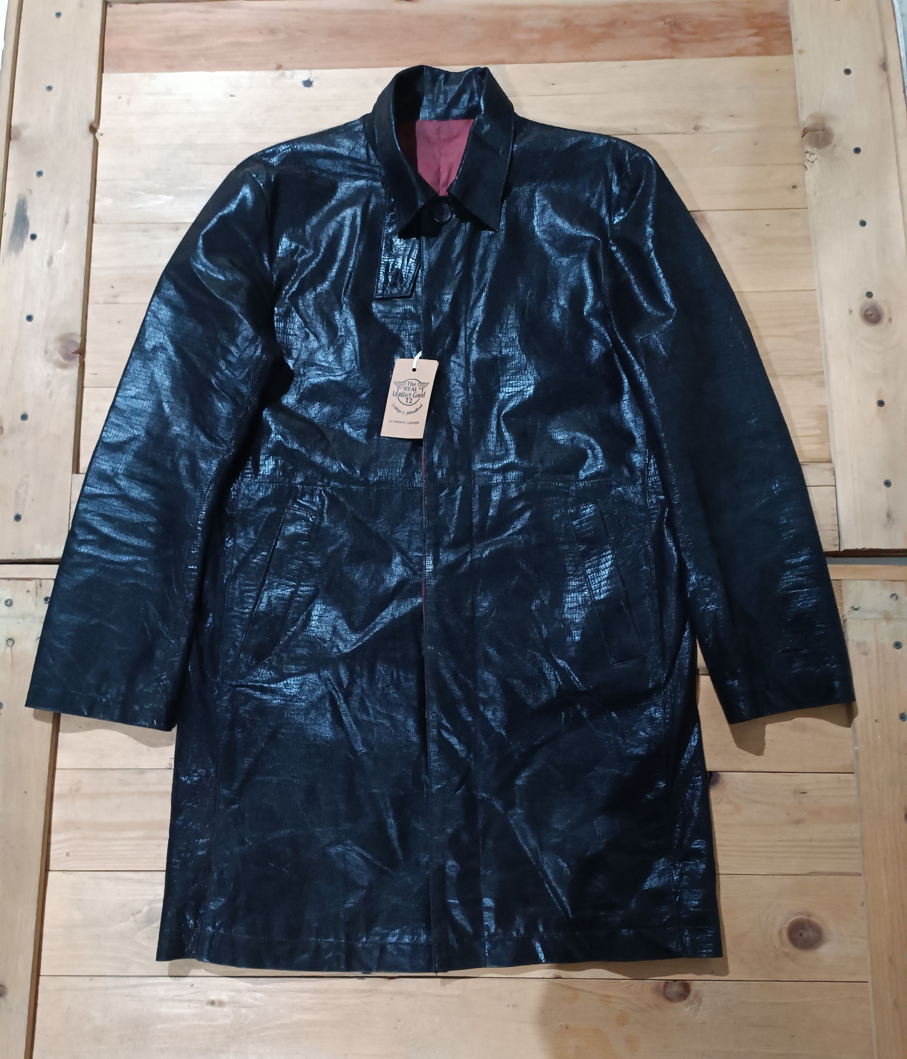 Japanese Brand × Yoshiyuki Konishi YOSHIYUKI KONISHI FICCE LEATHER COAT LONG LIGHTS JACKET Size US M / EU 48-50 / 2 - 8 Thumbnail