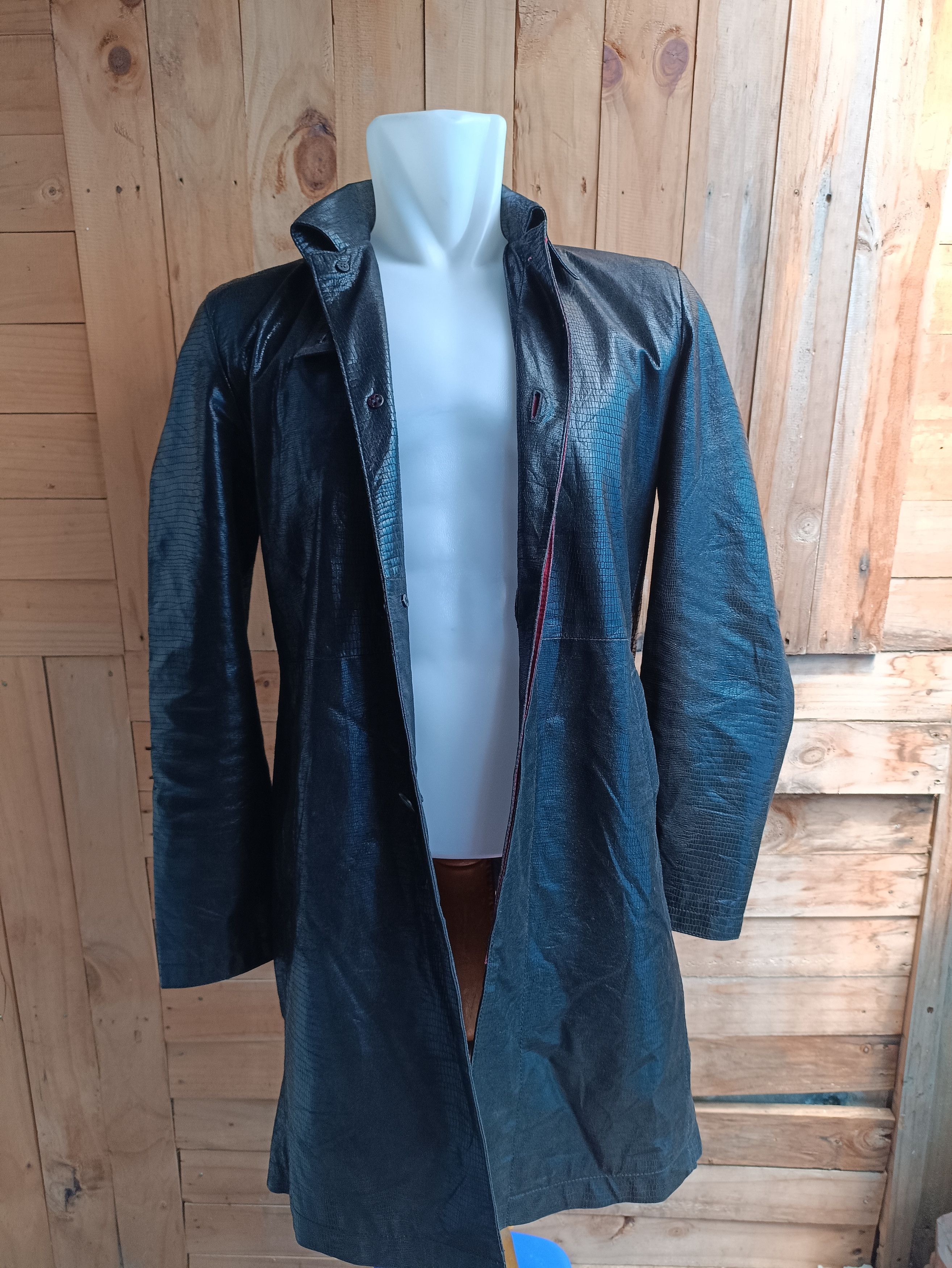 Japanese Brand × Yoshiyuki Konishi YOSHIYUKI KONISHI FICCE LEATHER COAT LONG LIGHTS JACKET Size US M / EU 48-50 / 2 - 5 Thumbnail