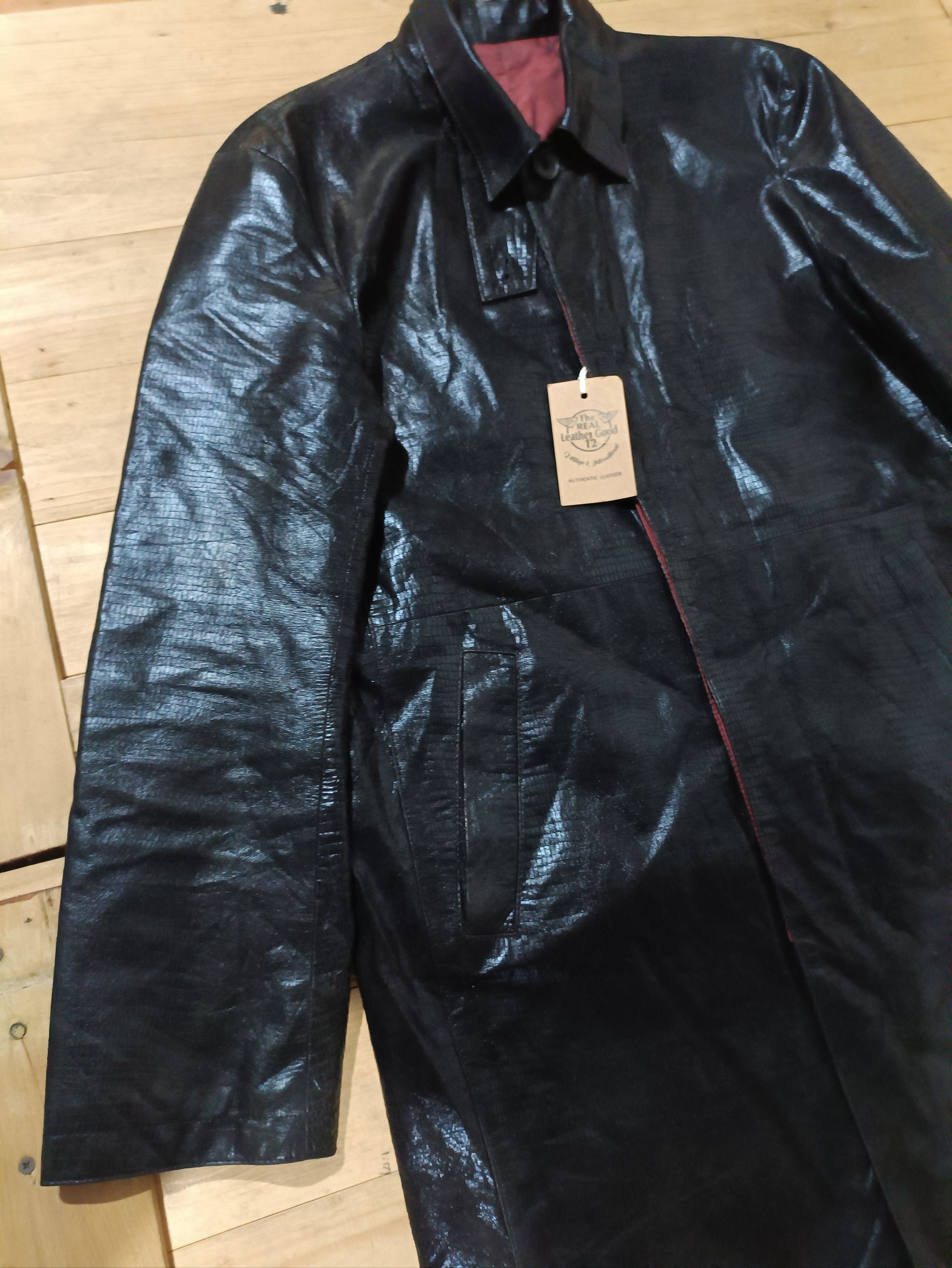 Japanese Brand × Yoshiyuki Konishi YOSHIYUKI KONISHI FICCE LEATHER COAT LONG LIGHTS JACKET Size US M / EU 48-50 / 2 - 10 Thumbnail