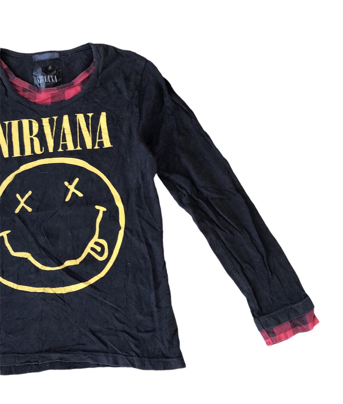 Band Tees 🔥NIRVANA SMILE LONG SLEEVE GRUNGE STYLE KURT COBAIN Size US M / EU 48-50 / 2 - 3 Thumbnail