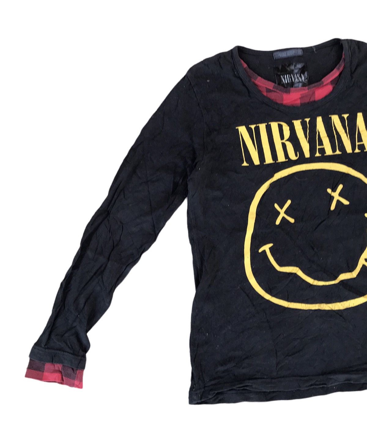 Band Tees 🔥NIRVANA SMILE LONG SLEEVE GRUNGE STYLE KURT COBAIN Size US M / EU 48-50 / 2 - 4 Thumbnail