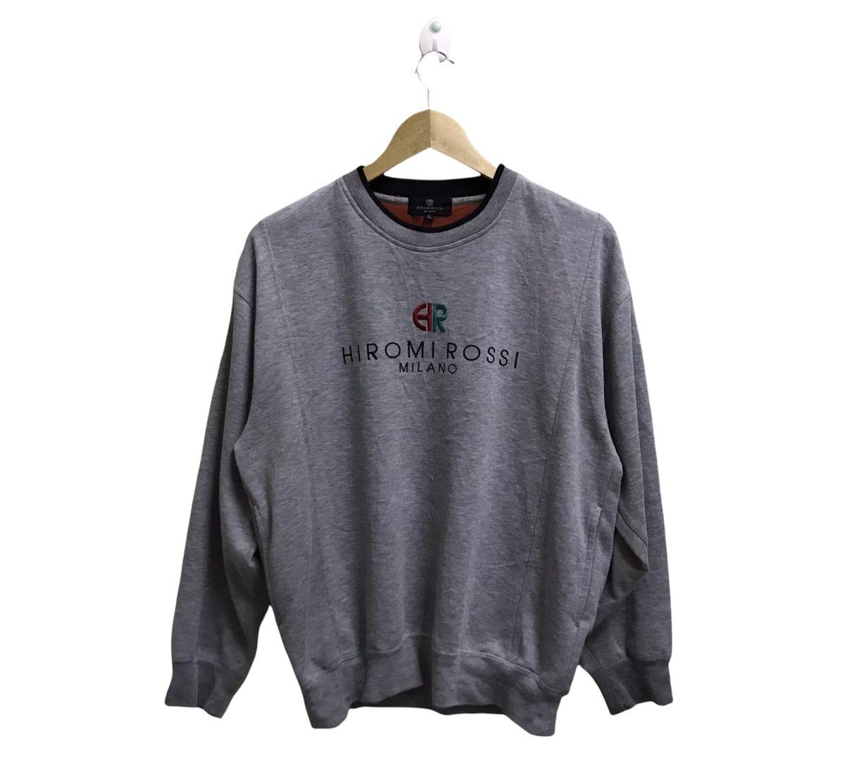 Designer Vintage Hiromirossi Milano embroidery logo sweatshirt Size US M / EU 48-50 / 2 - 1 Thumbnail