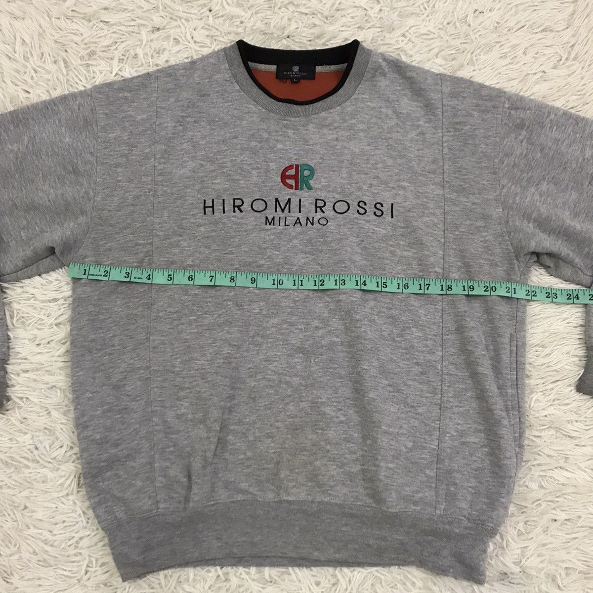 Designer Vintage Hiromirossi Milano embroidery logo sweatshirt Size US M / EU 48-50 / 2 - 9 Thumbnail