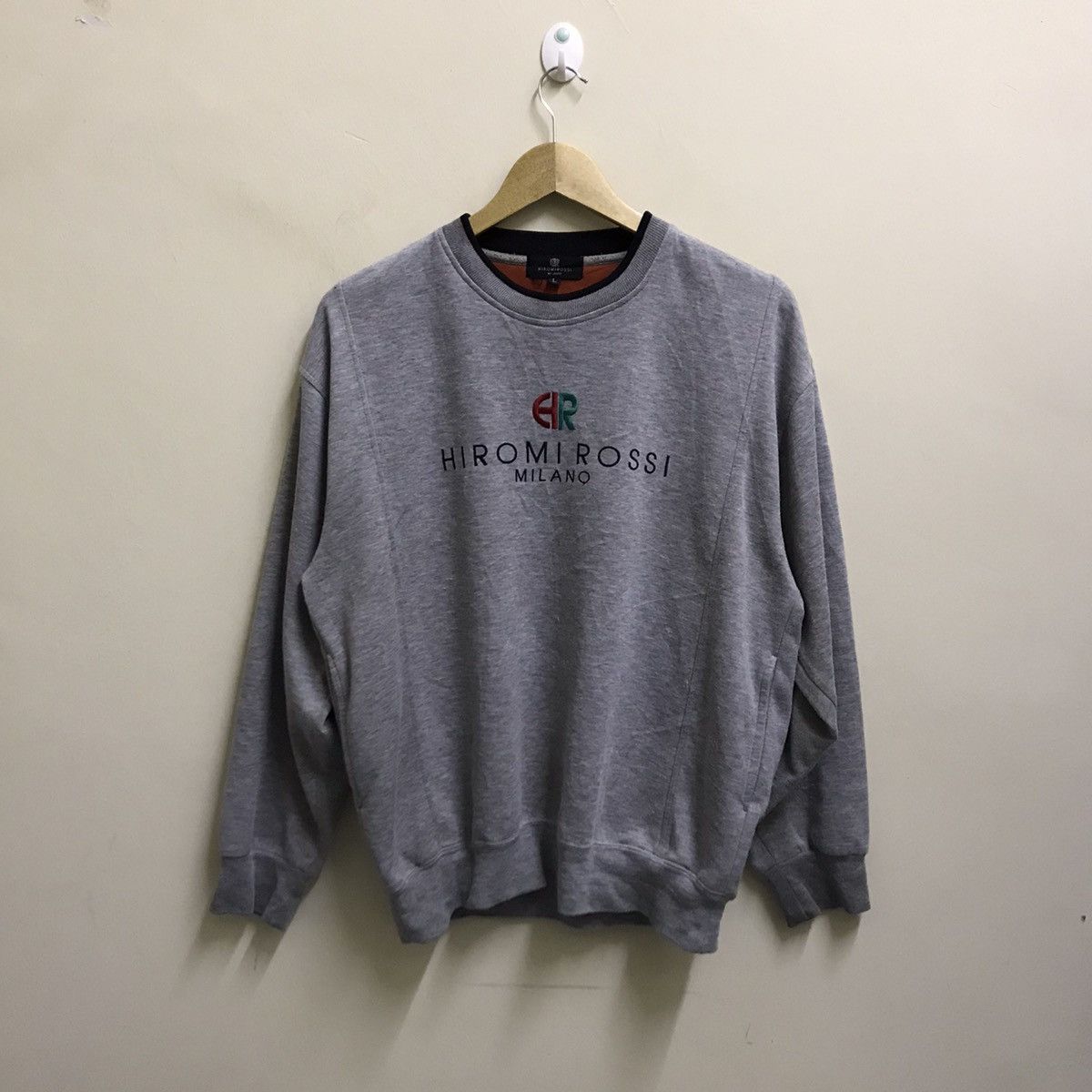 Designer Vintage Hiromirossi Milano embroidery logo sweatshirt Size US M / EU 48-50 / 2 - 3 Thumbnail