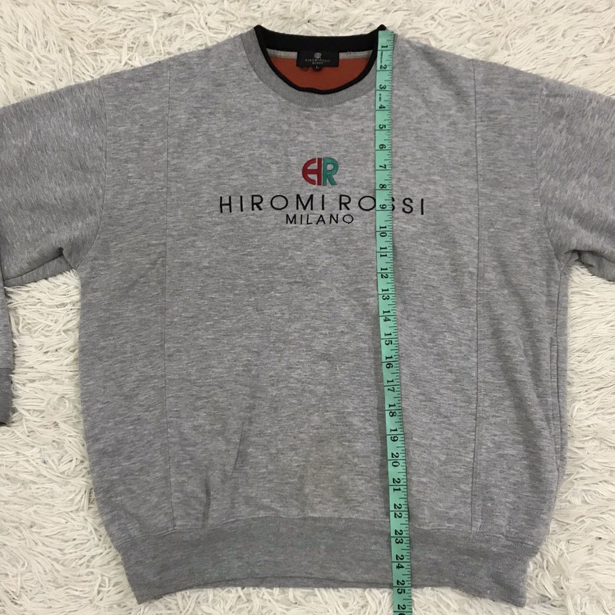 Designer Vintage Hiromirossi Milano embroidery logo sweatshirt Size US M / EU 48-50 / 2 - 10 Thumbnail