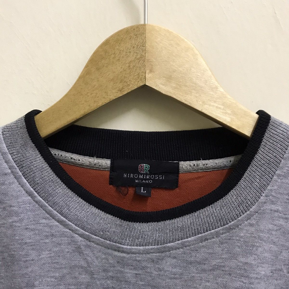 Designer Vintage Hiromirossi Milano embroidery logo sweatshirt Size US M / EU 48-50 / 2 - 5 Thumbnail