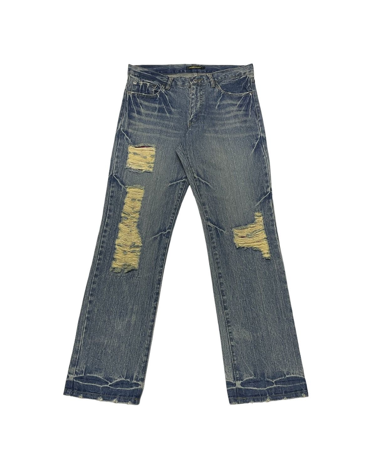 Japanese Brand × PPFM Vintage Ferrugem Japan Distressed Jeans Size US 33 - 2 Thumbnail