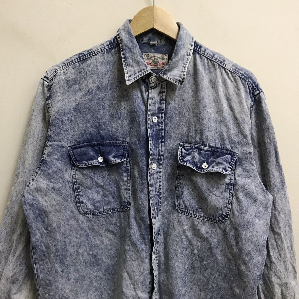 Japanese Brand Vintage Flightless Bird Asic Wash button up shirt Size US M / EU 48-50 / 2 - 4 Thumbnail