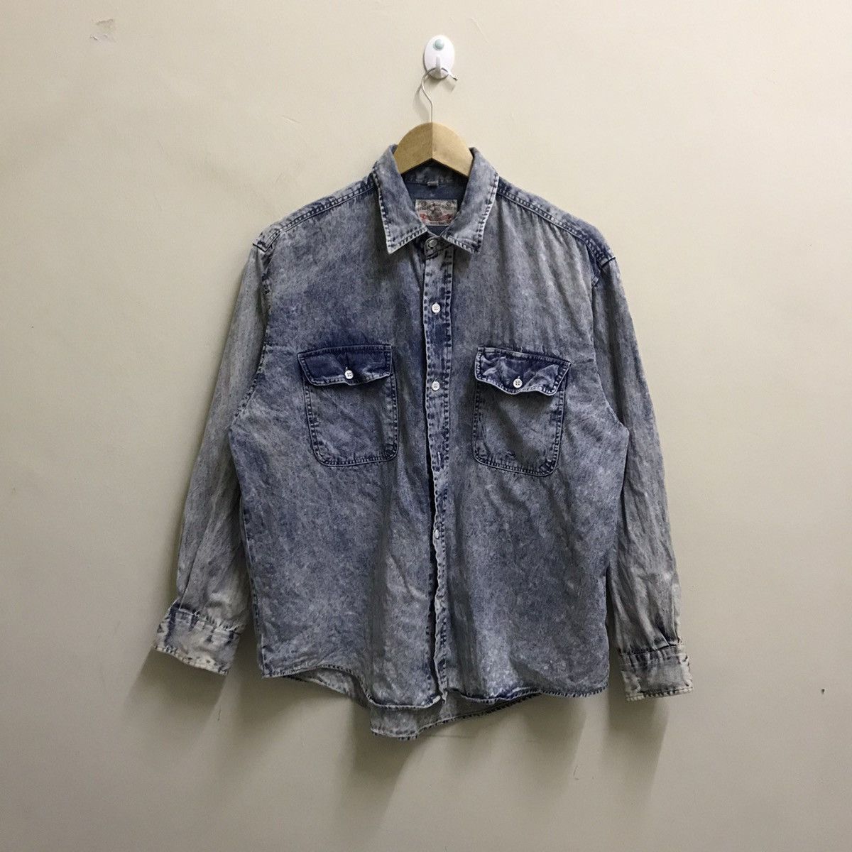 Japanese Brand Vintage Flightless Bird Asic Wash button up shirt Size US M / EU 48-50 / 2 - 3 Thumbnail