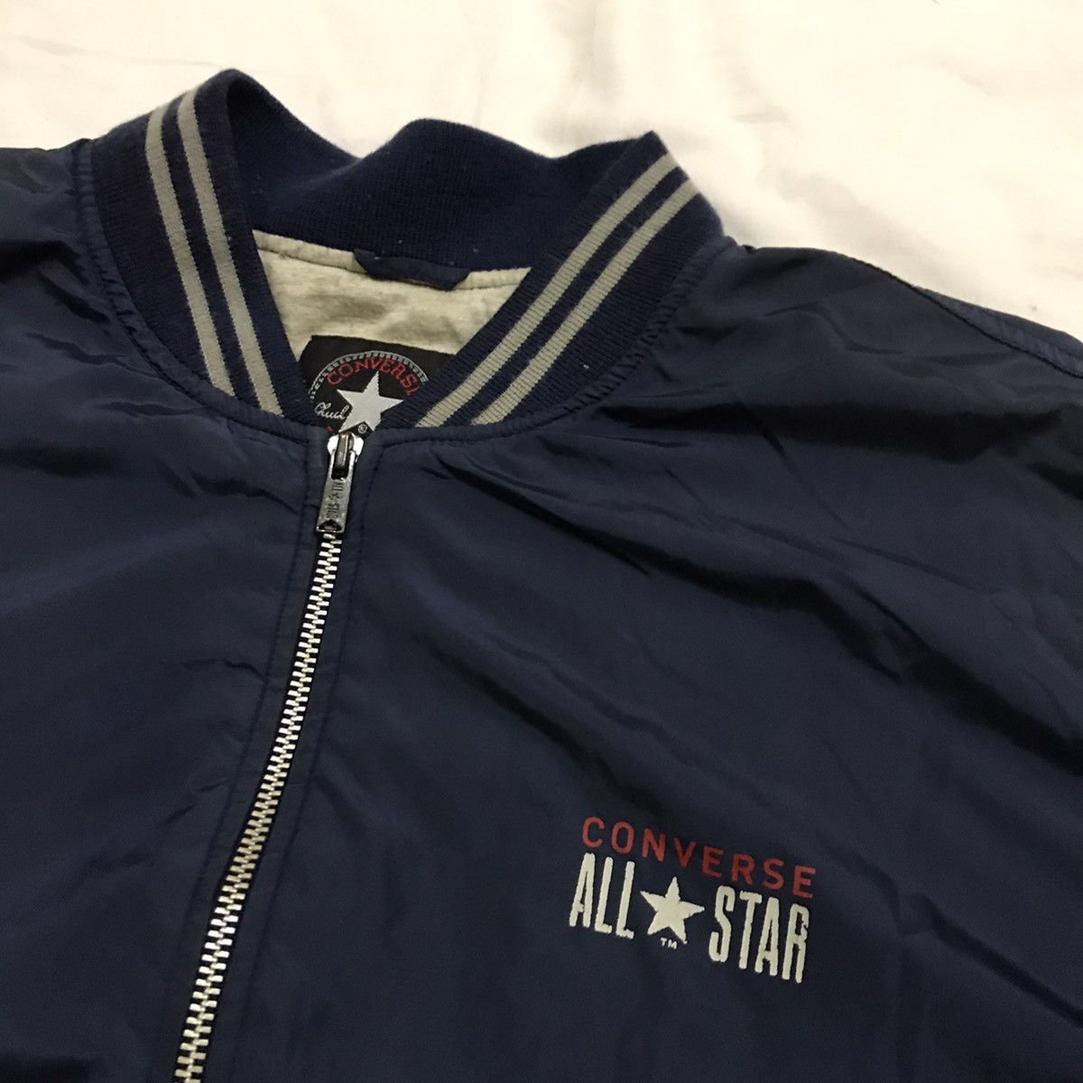 Converse Vintage 90s CONVERSE BIGLOGO BOMBER JACKET Size US M / EU 48-50 / 2 - 9 Thumbnail