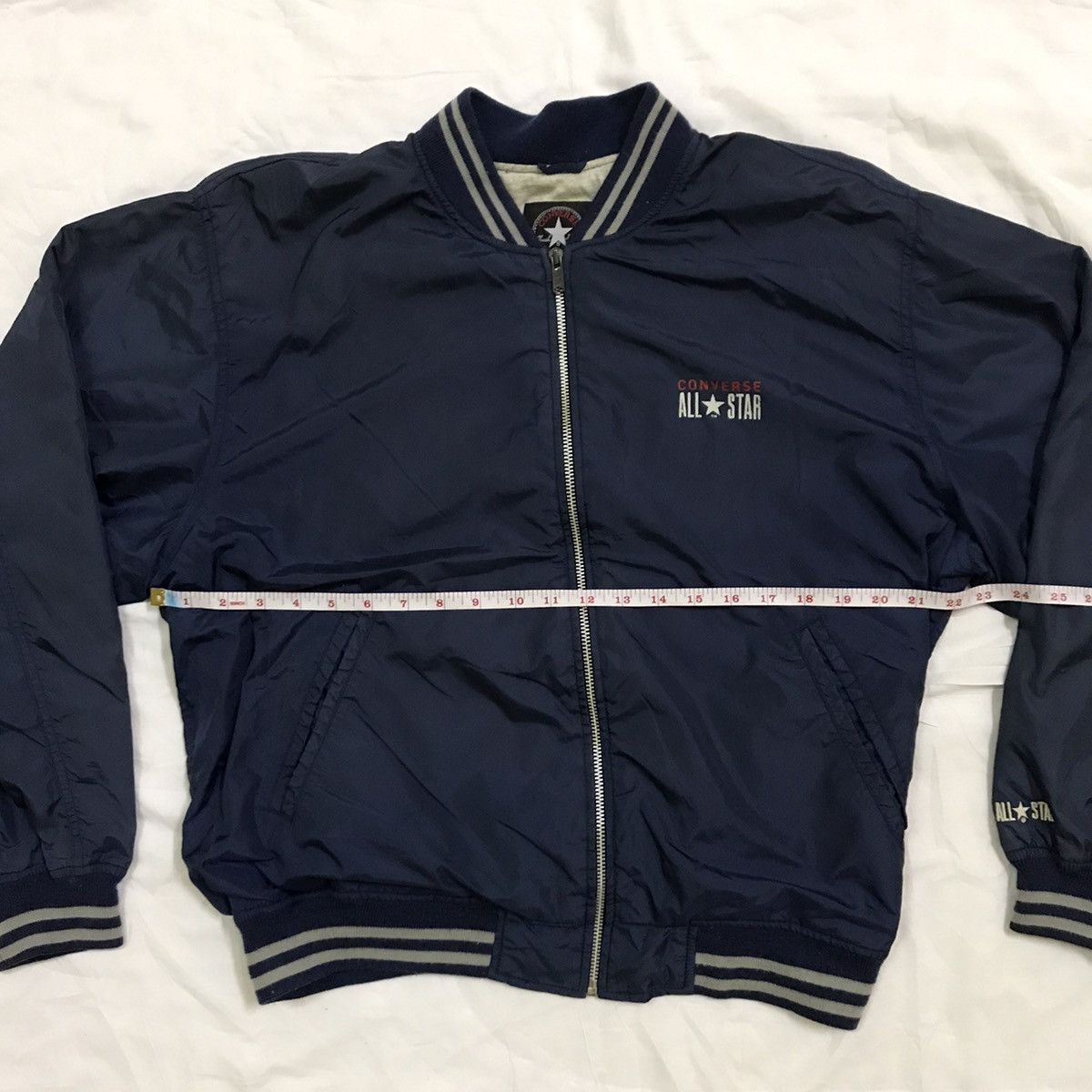 Converse Vintage 90s CONVERSE BIGLOGO BOMBER JACKET Size US M / EU 48-50 / 2 - 11 Thumbnail
