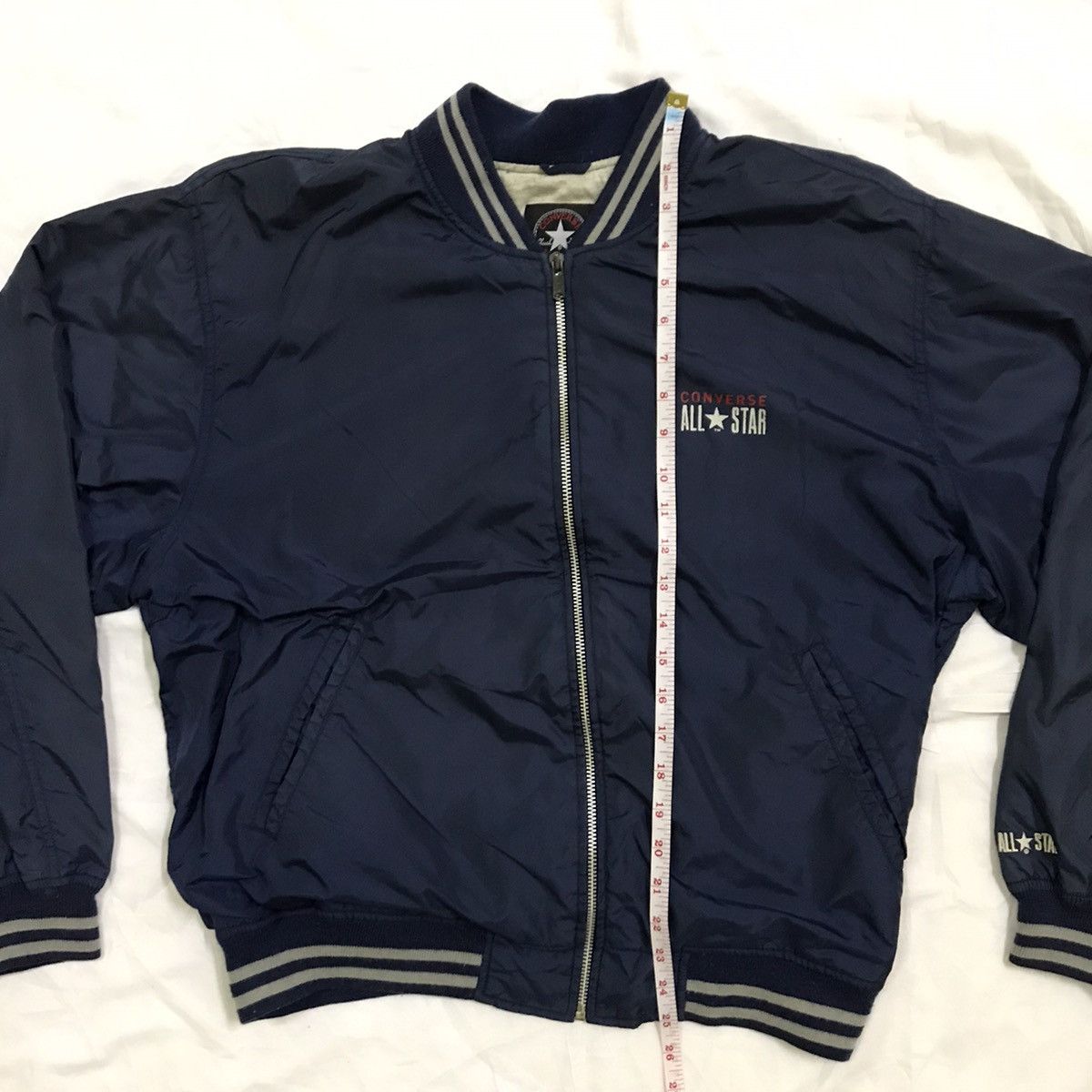 Converse Vintage 90s CONVERSE BIGLOGO BOMBER JACKET Size US M / EU 48-50 / 2 - 12 Thumbnail