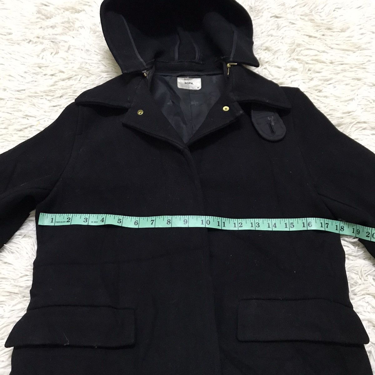 Japanese Brand × Sophnet. × Vintage Vintage Sophnet wool coat hoodie jacket Size US XS / EU 42 / 0 - 9 Thumbnail