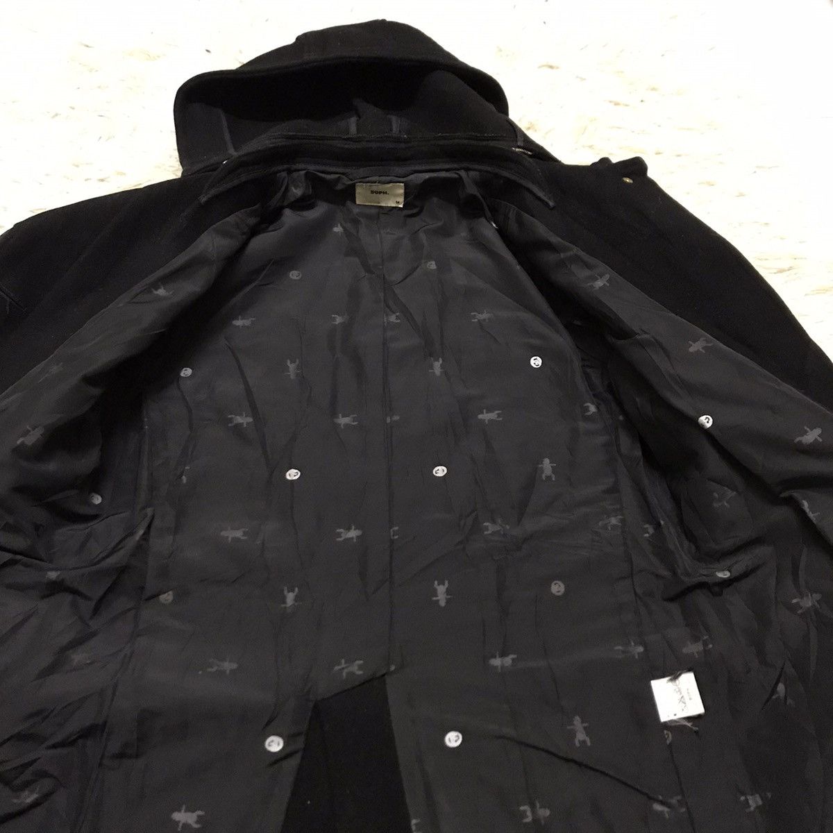 Japanese Brand × Sophnet. × Vintage Vintage Sophnet wool coat hoodie jacket Size US XS / EU 42 / 0 - 5 Thumbnail