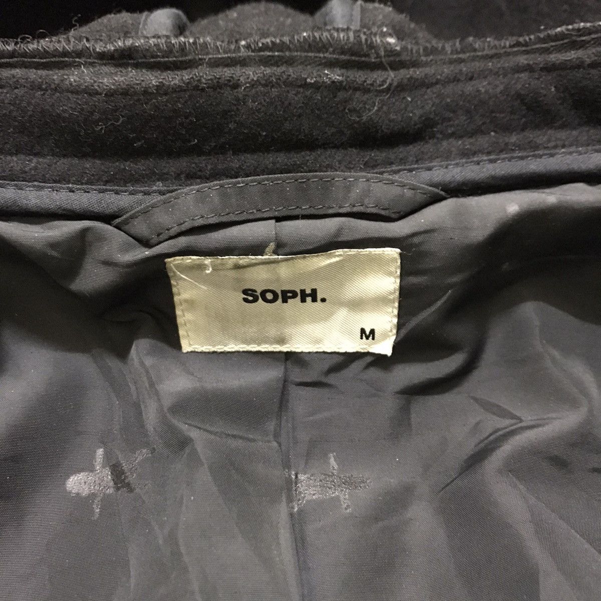 Japanese Brand × Sophnet. × Vintage Vintage Sophnet wool coat hoodie jacket Size US XS / EU 42 / 0 - 8 Thumbnail
